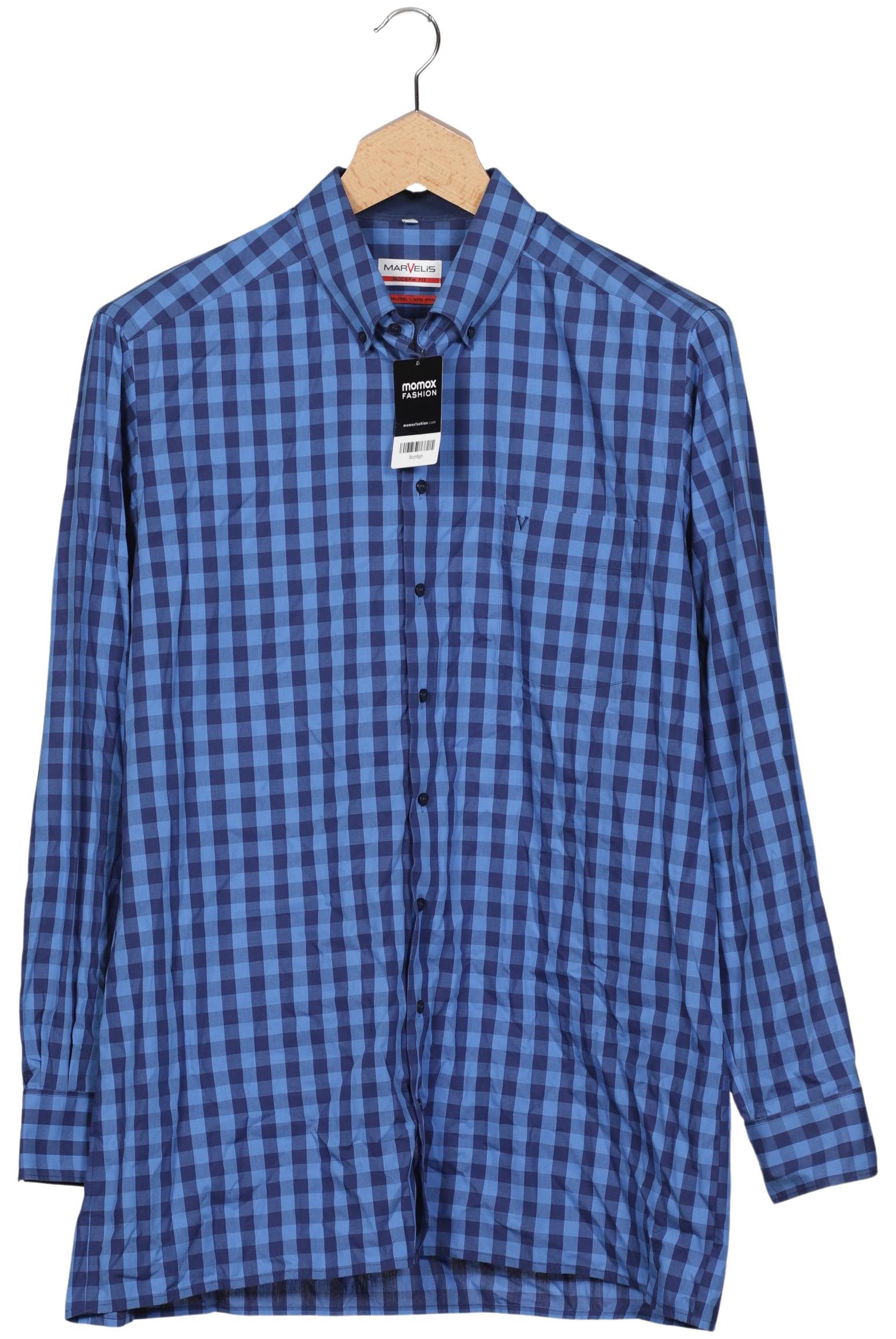 

Marvelis Herren Hemd, blau, Gr. 56