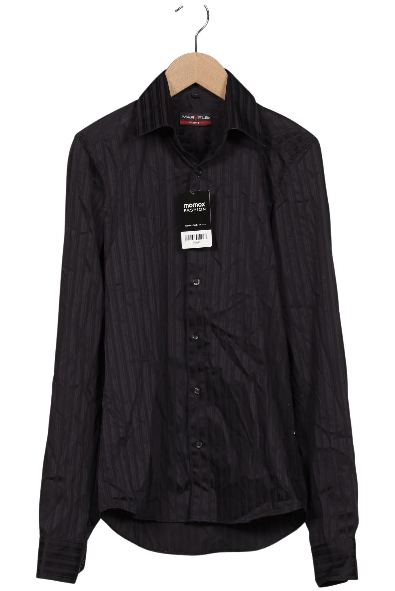 

Marvelis Herren Hemd, schwarz, Gr. 44