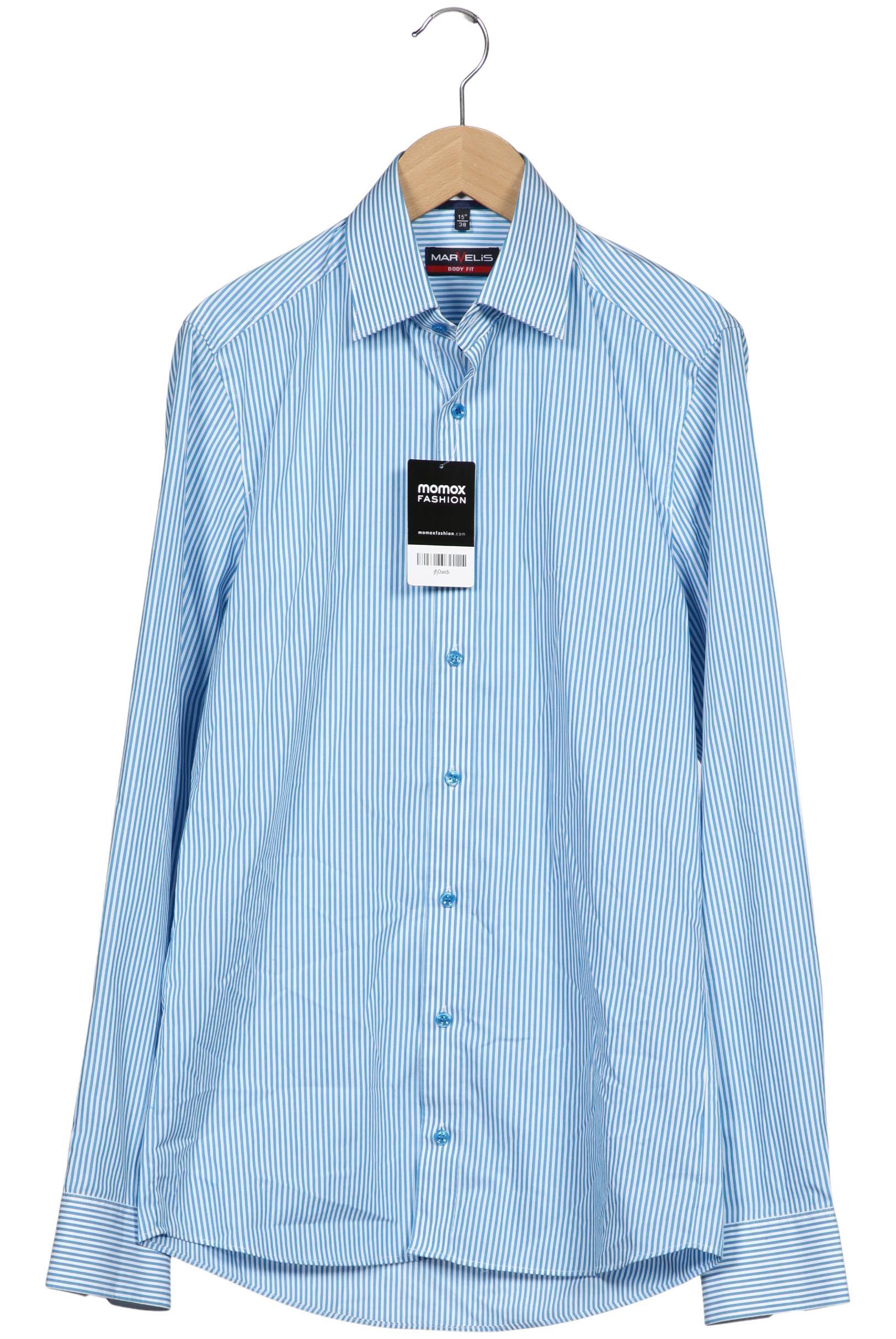 

Marvelis Herren Hemd, hellblau, Gr. 46