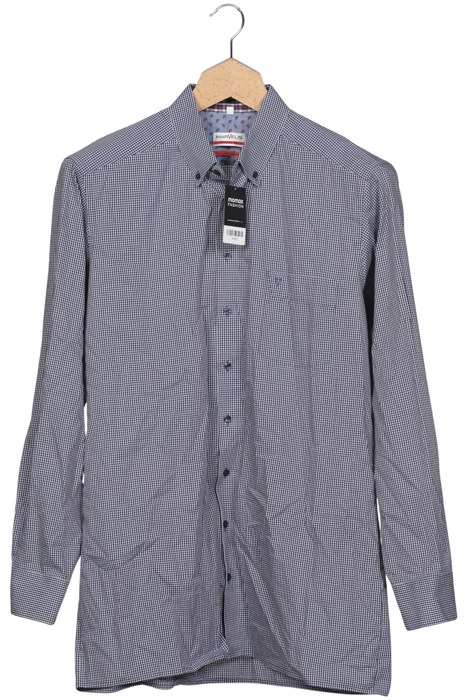 

Marvelis Herren Hemd, blau, Gr. 56