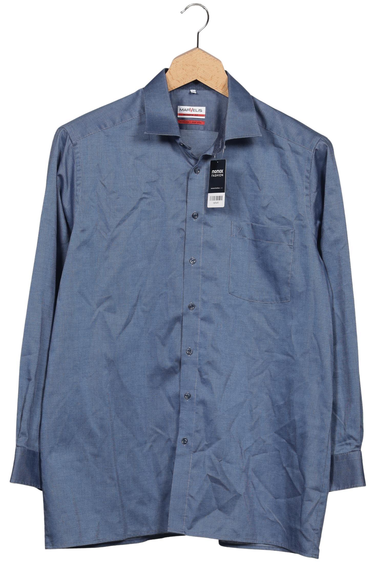 

Marvelis Herren Hemd, blau, Gr. 56