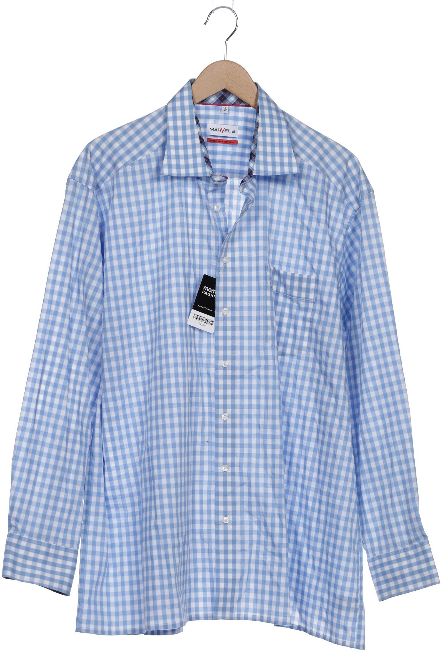 

Marvelis Herren Hemd, blau, Gr. 56