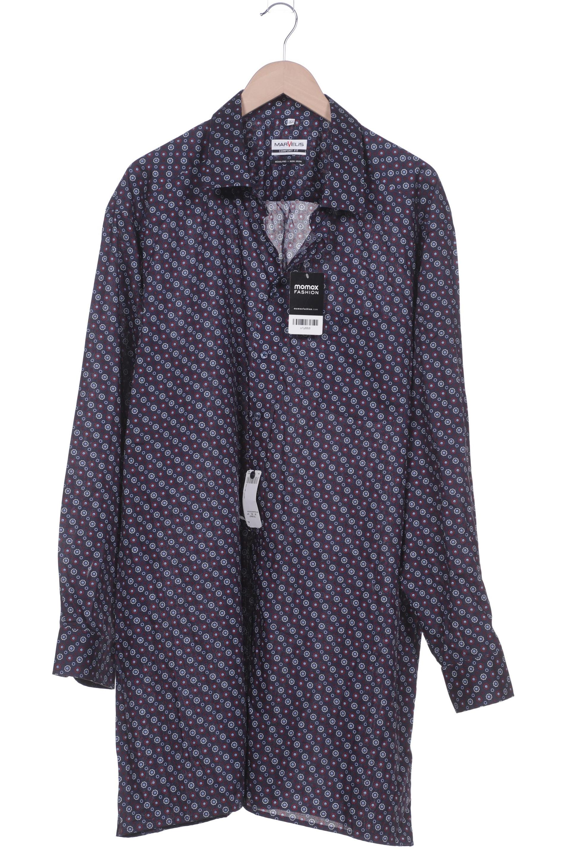 

Marvelis Herren Hemd, marineblau