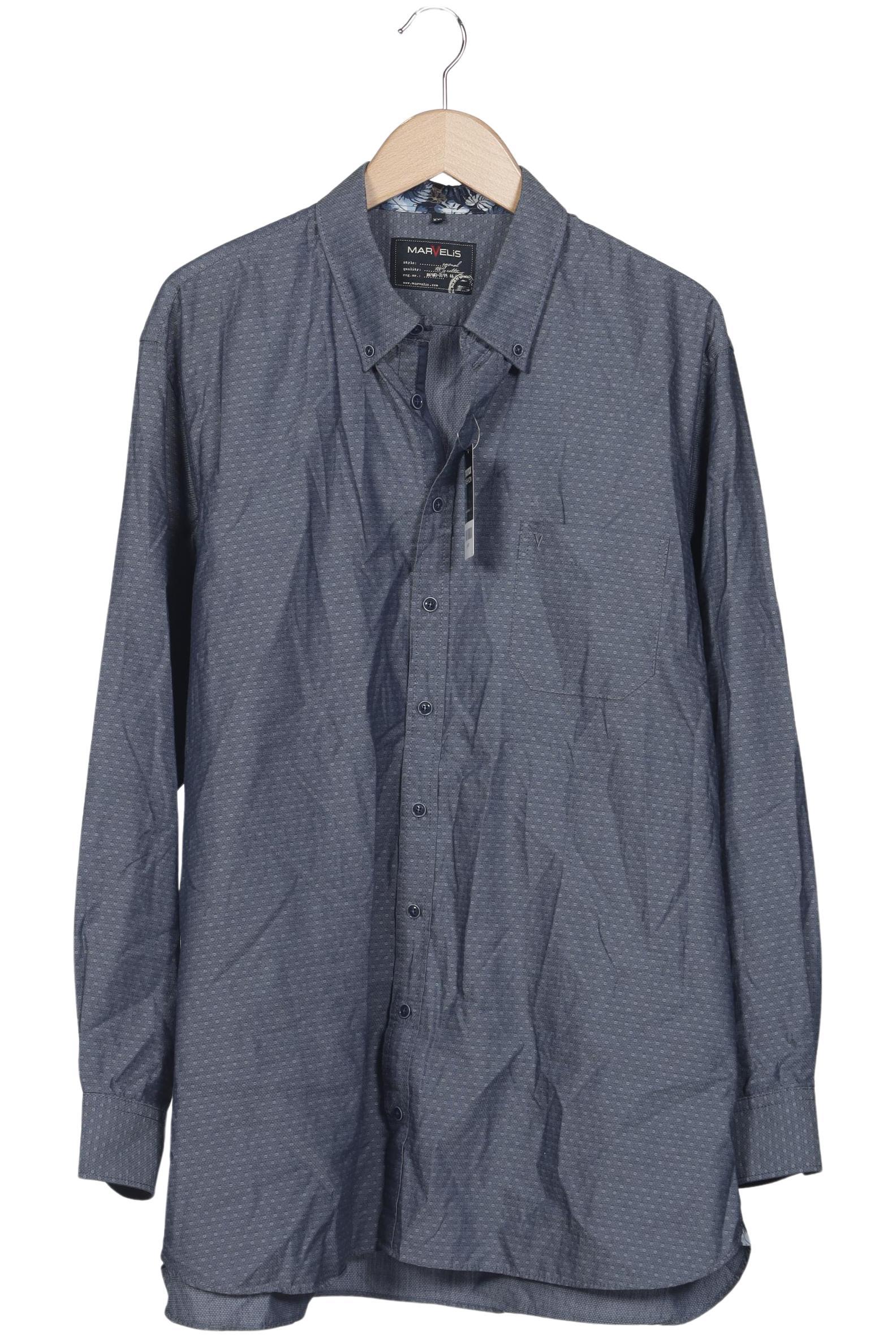 Thumbnail - Marvelis Herren Hemd, blau, Gr. 56