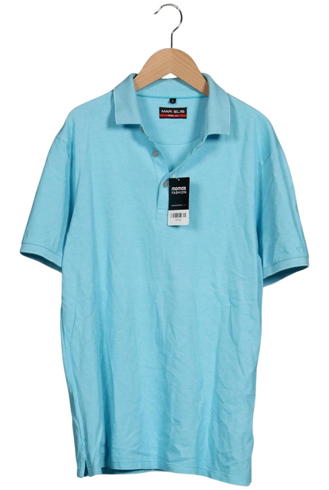 Thumbnail - Marvelis Herren Poloshirt, blau, Gr. 52