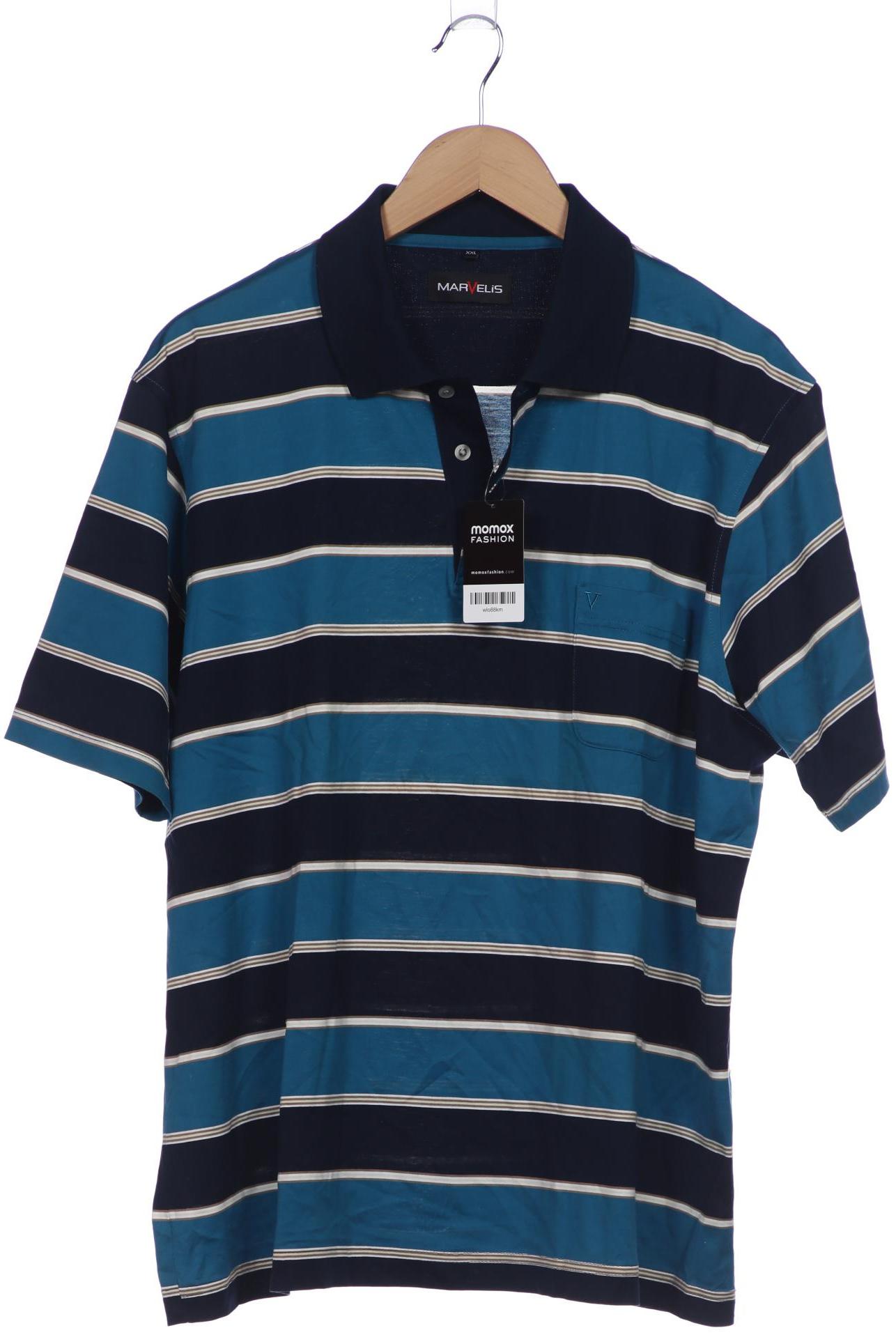 

Marvelis Herren Poloshirt, blau, Gr. 56