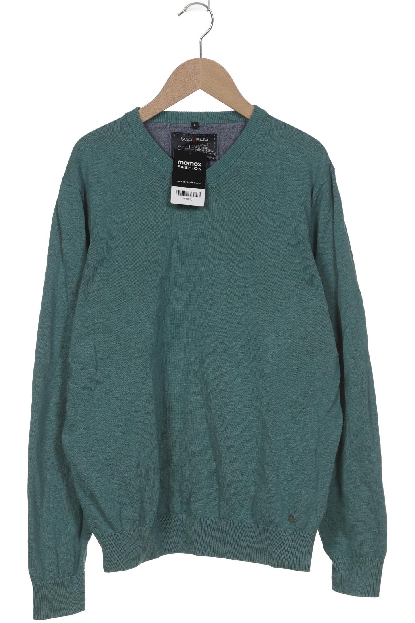 Thumbnail - Marvelis Herren Pullover, türkis, Gr. 52