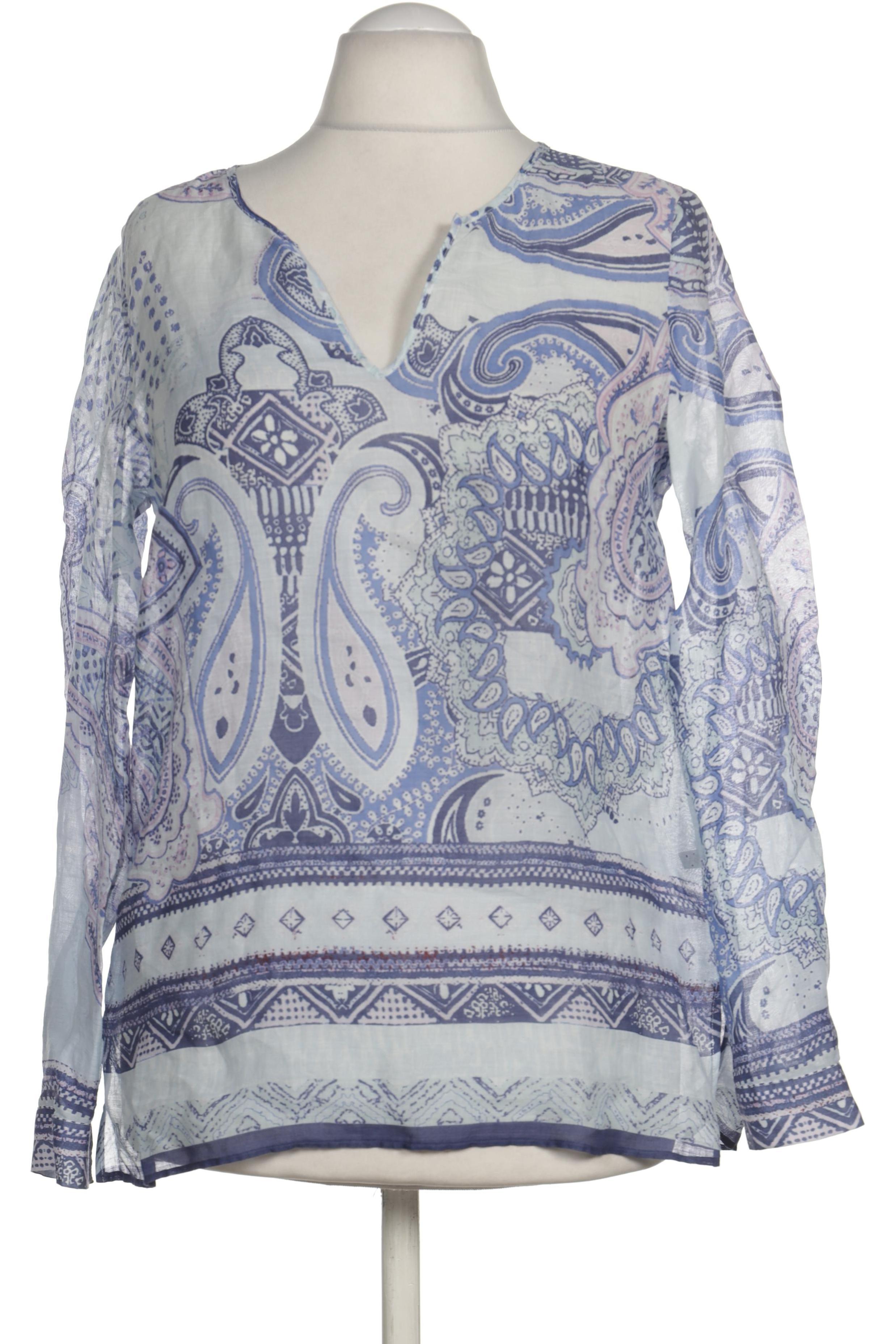 

Massimo Dutti Damen Bluse, blau, Gr. 40