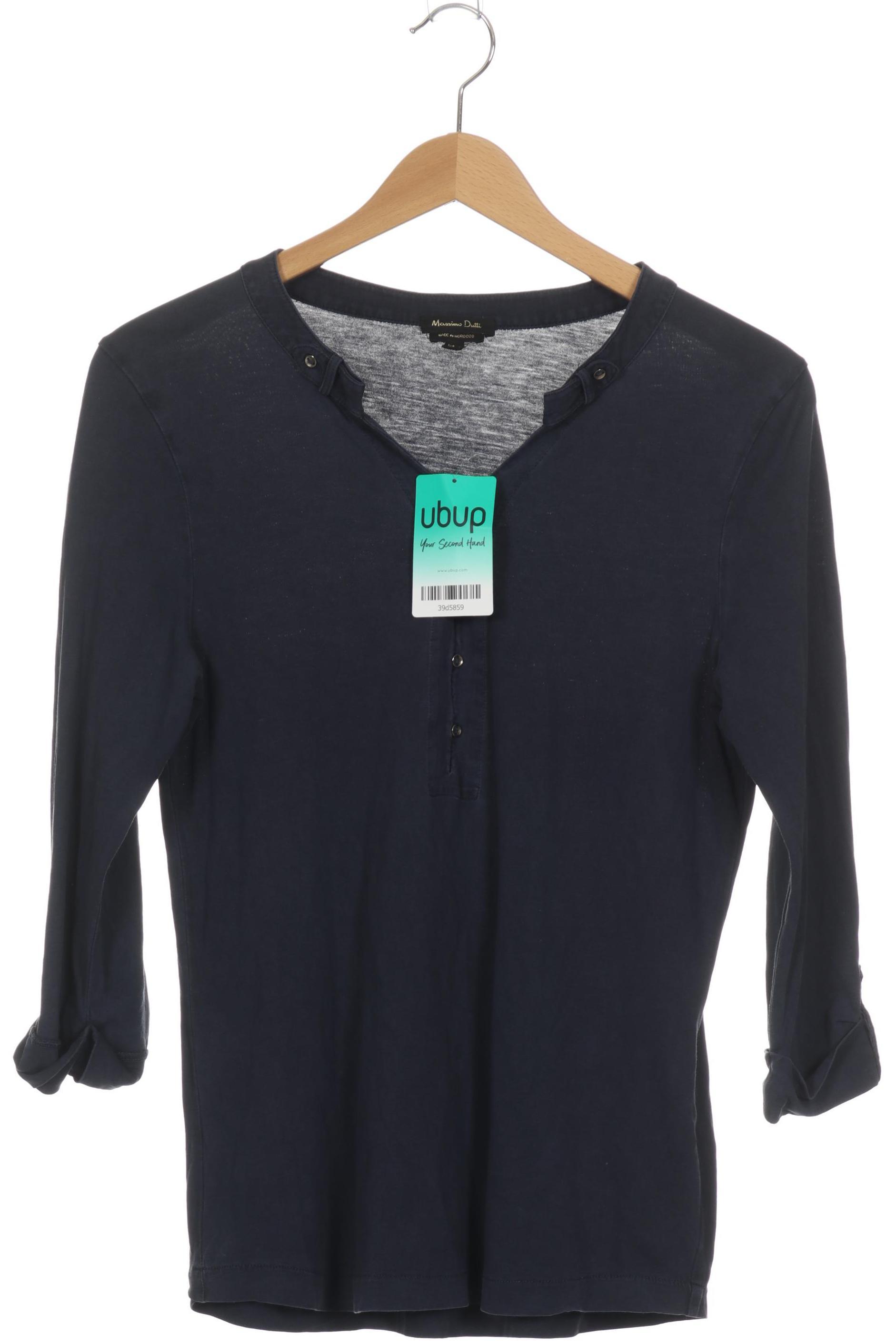 

Massimo Dutti Damen Bluse, blau, Gr.