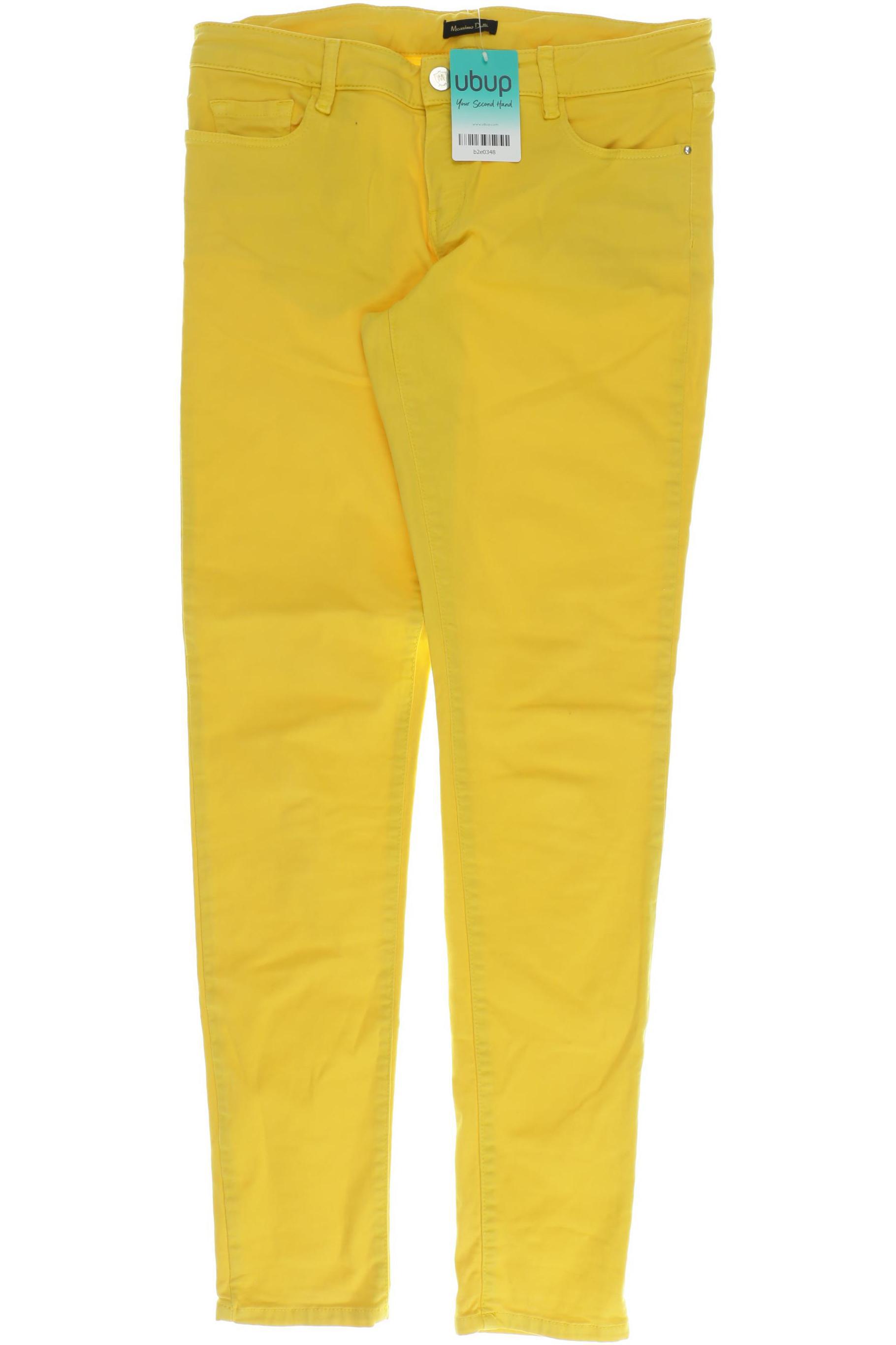 

Massimo Dutti Damen Jeans, gelb, Gr. 40