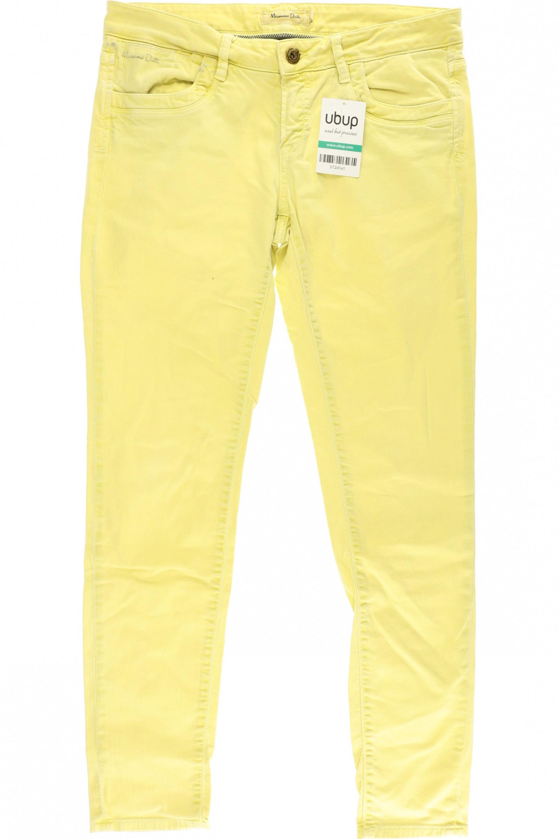 

Massimo Dutti Damen Jeans, gelb, Gr. 40