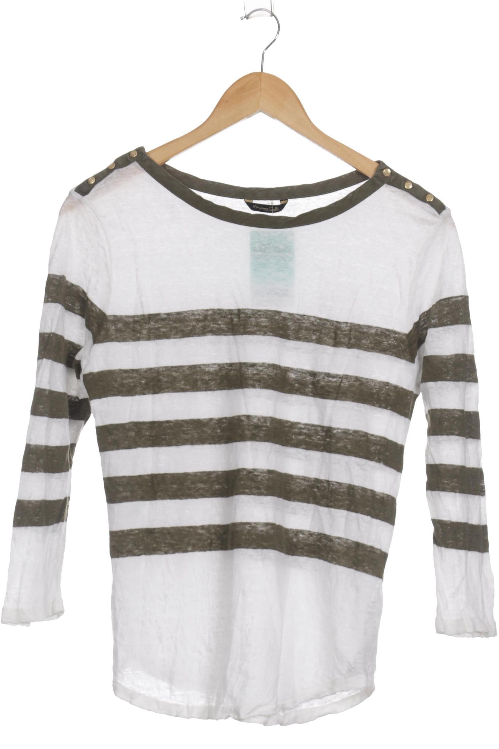 

Massimo Dutti Damen Langarmshirt, weiß, Gr.