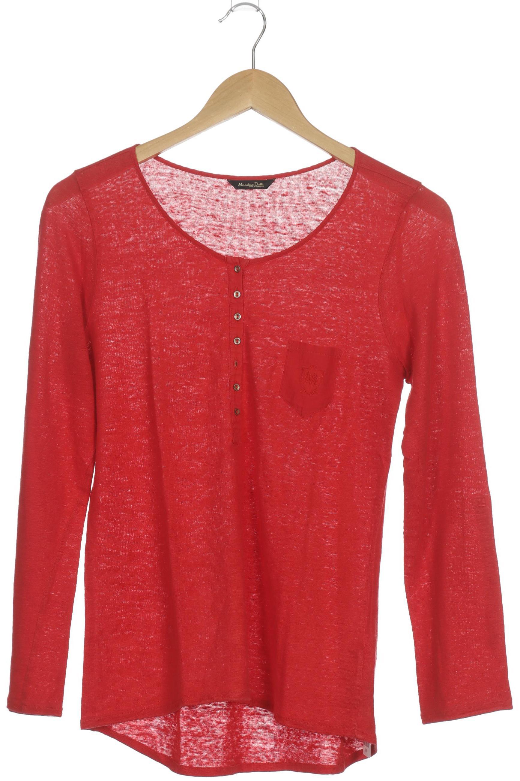 

Massimo Dutti Damen Langarmshirt, rot, Gr.