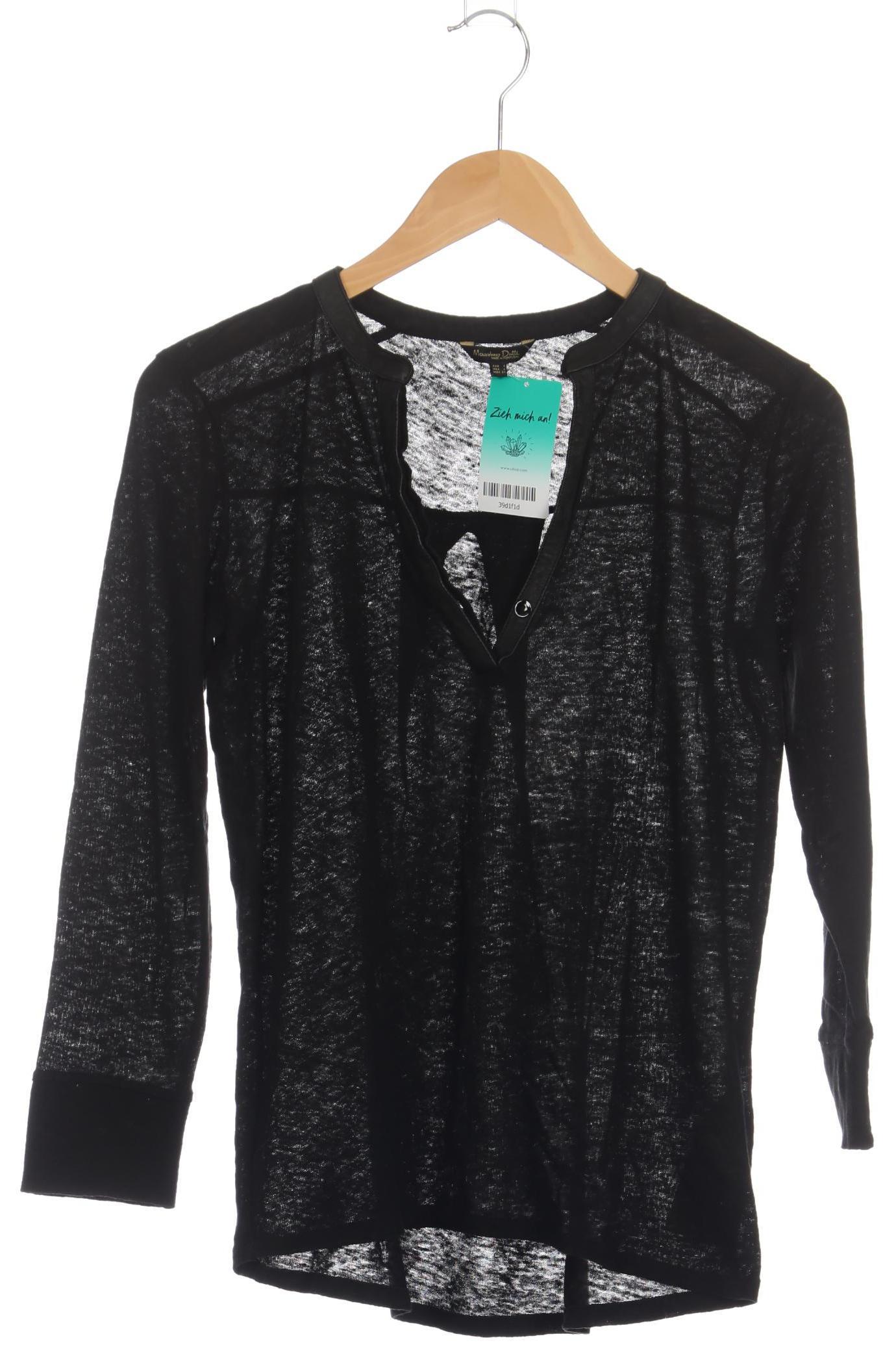 

Massimo Dutti Damen Langarmshirt, schwarz, Gr.