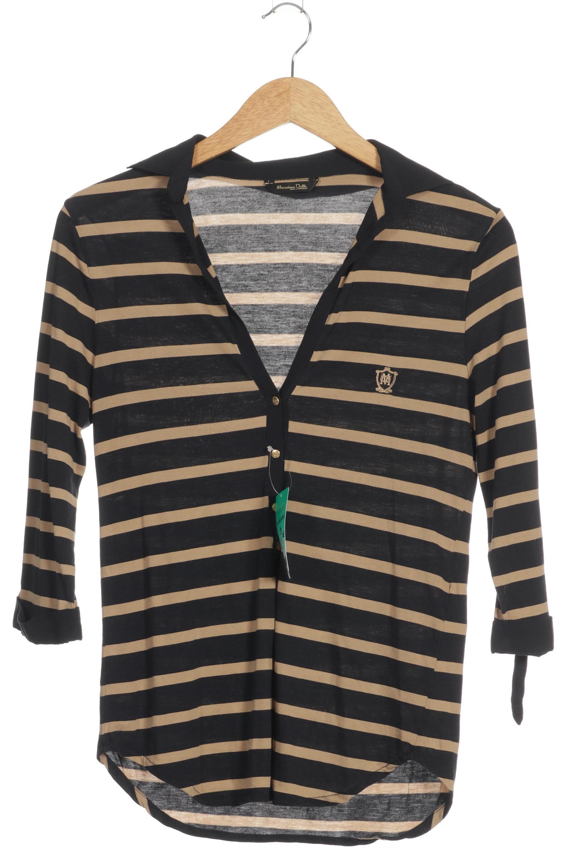 

Massimo Dutti Damen Langarmshirt, blau, Gr.