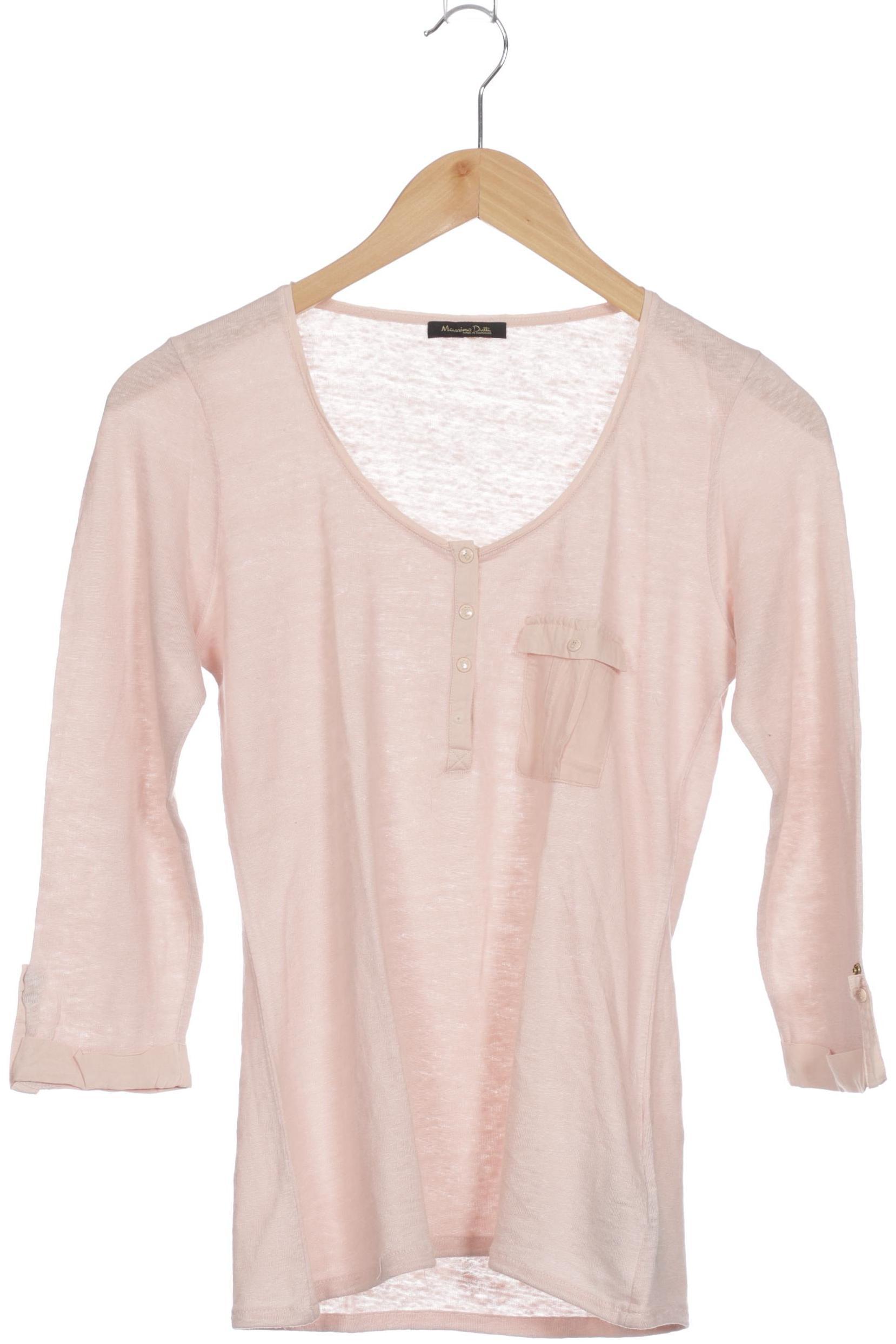 

Massimo Dutti Damen Langarmshirt, pink, Gr.