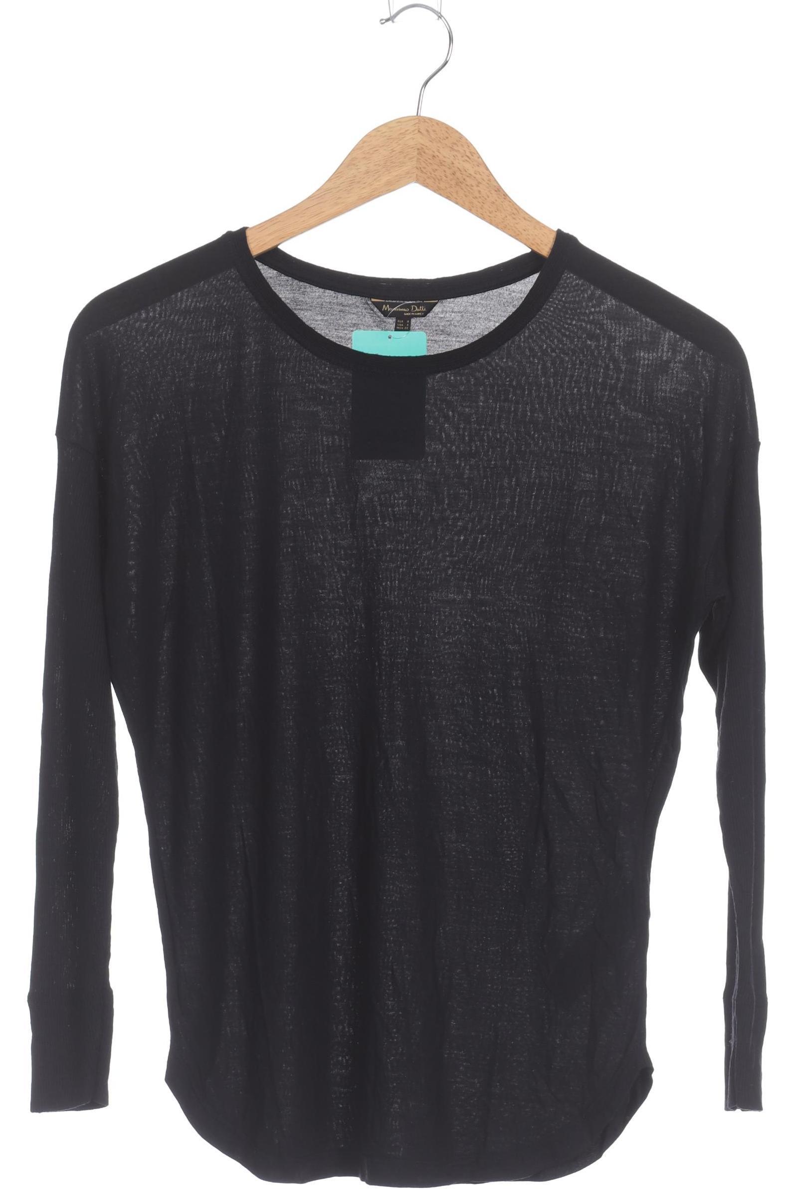 

Massimo Dutti Damen Langarmshirt, schwarz, Gr.