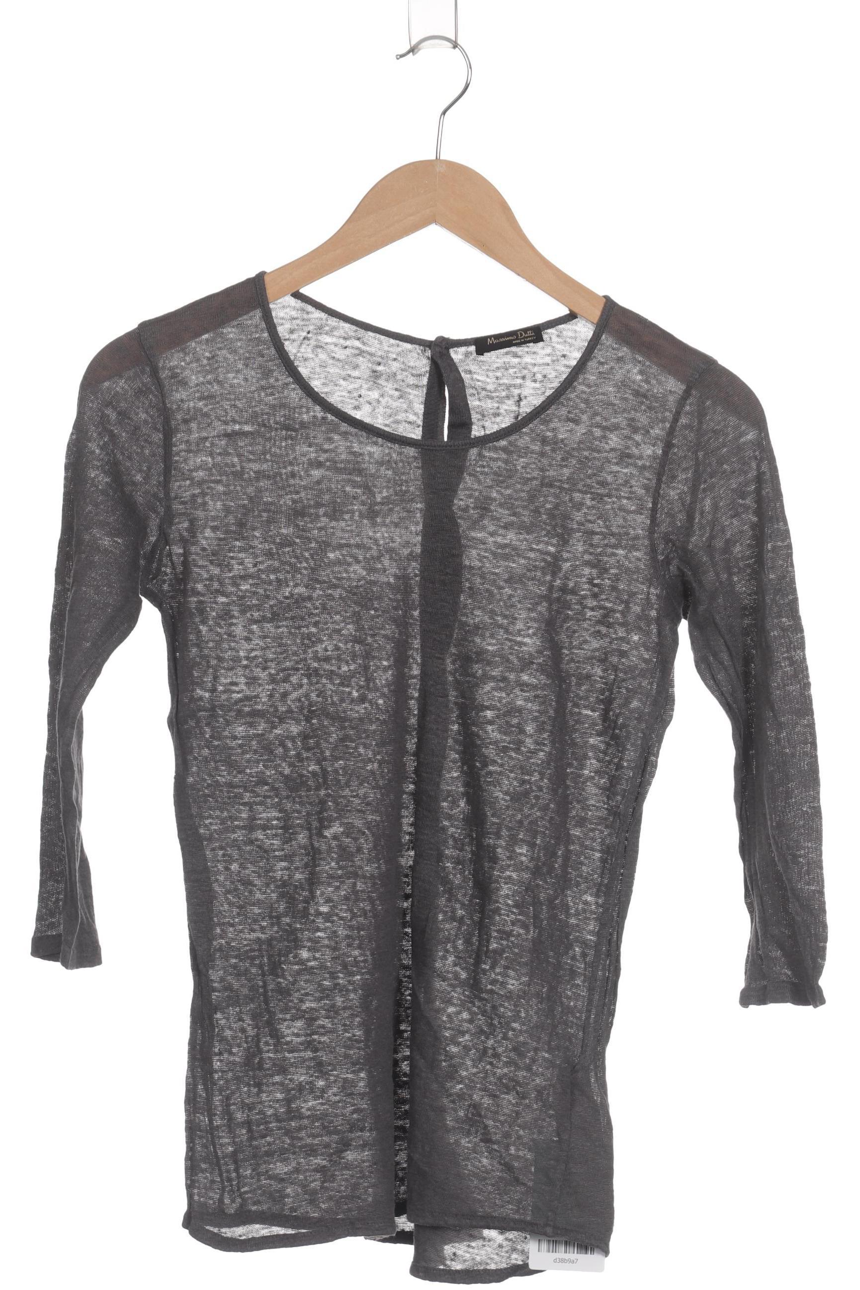 

Massimo Dutti Damen Langarmshirt, grau, Gr.