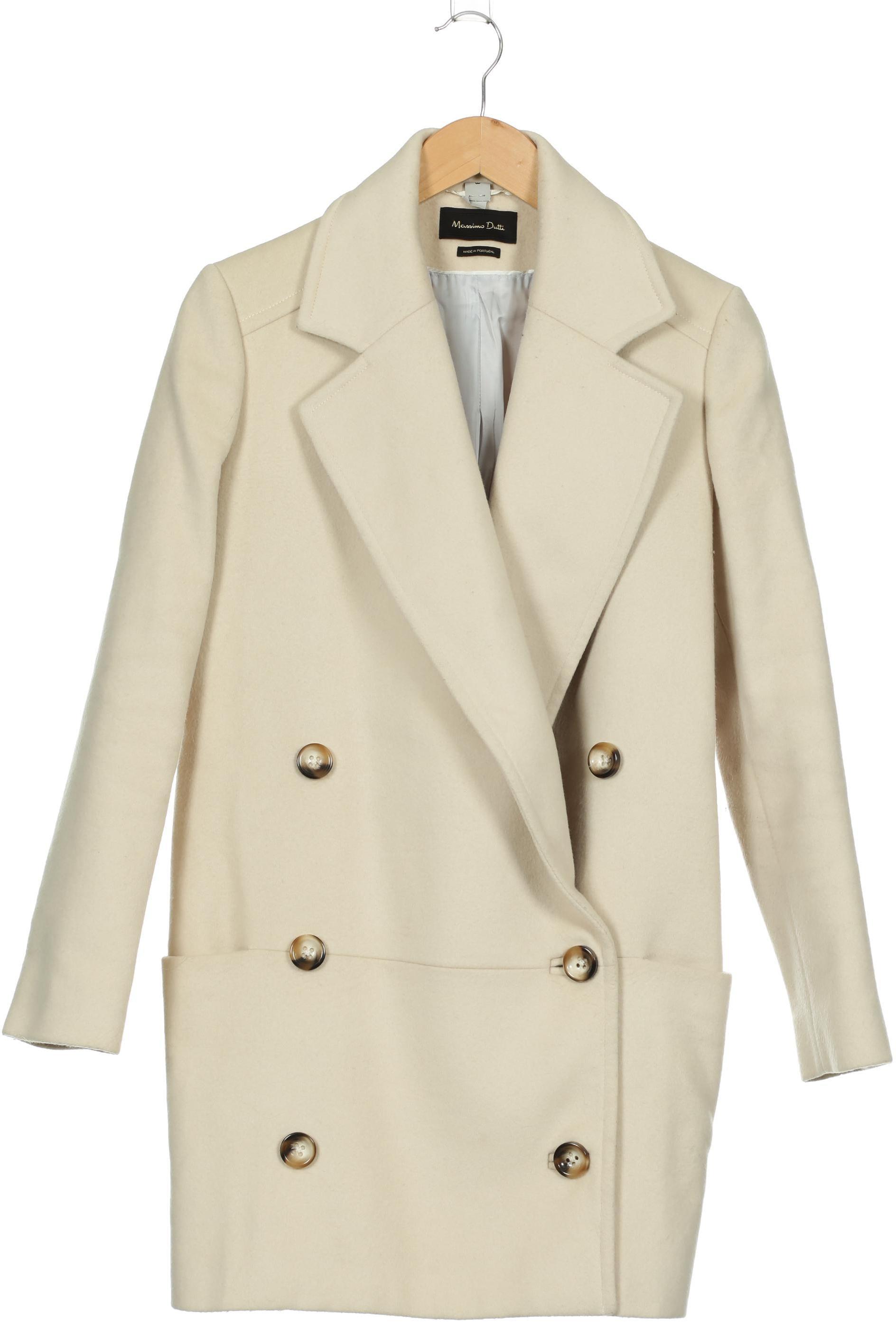 

Massimo Dutti Damen Mantel, beige, Gr. 38