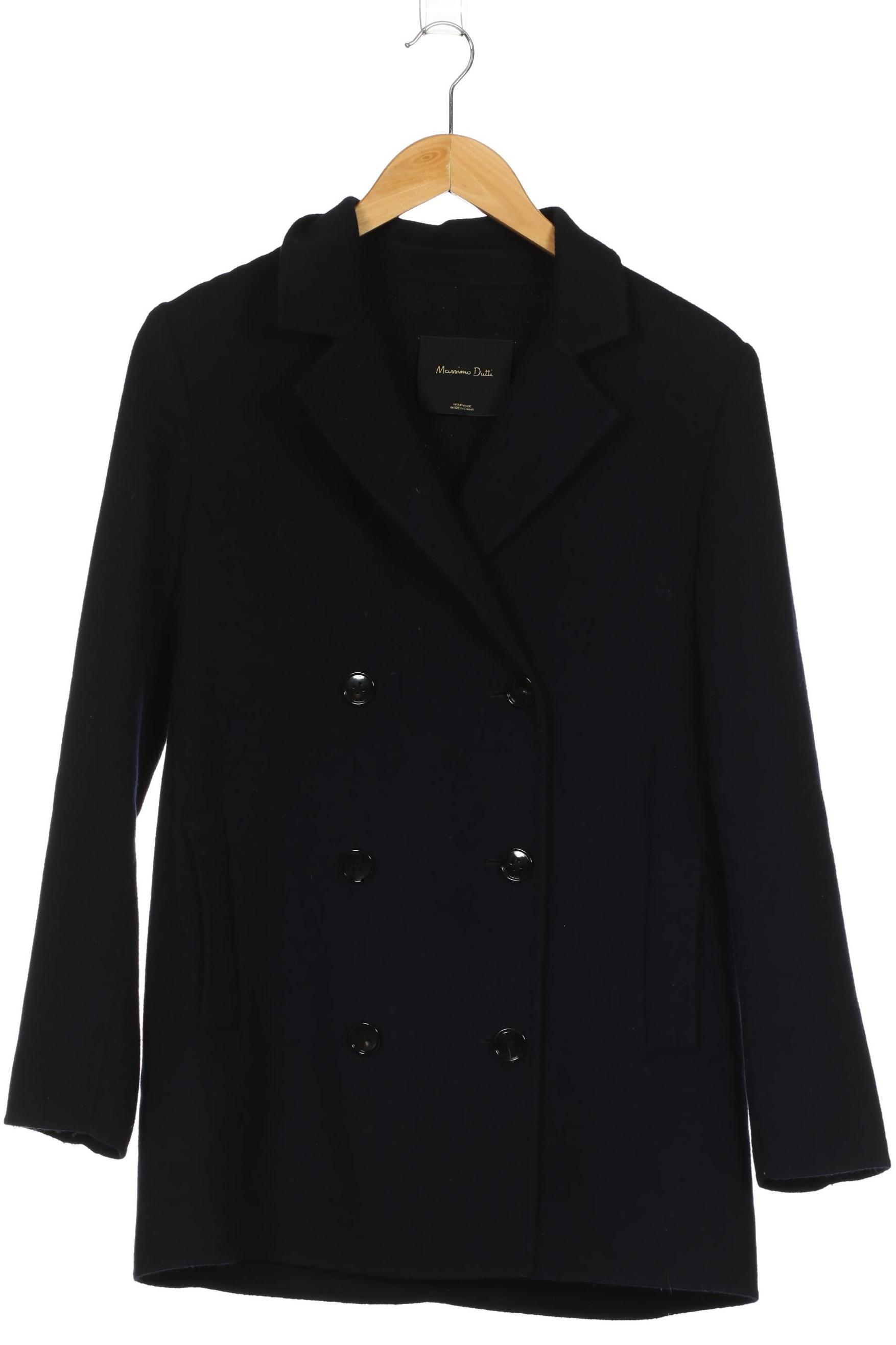 

Massimo Dutti Damen Mantel, blau, Gr. 38