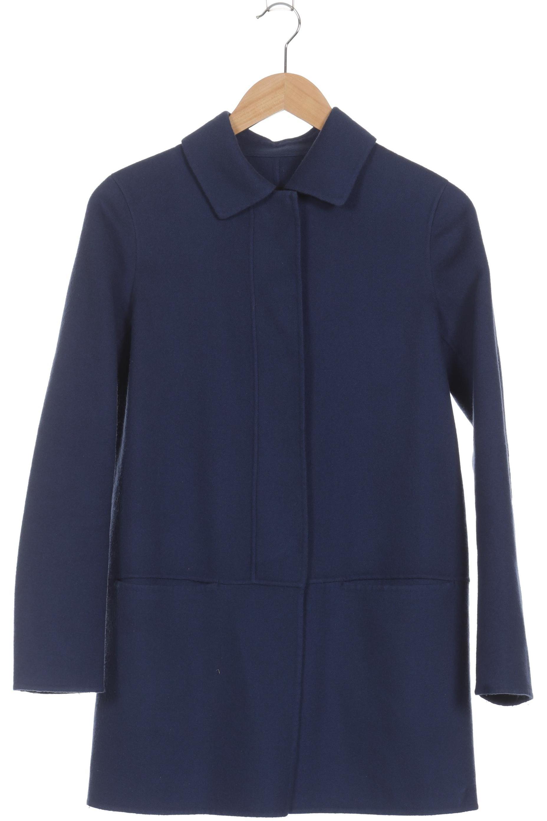 

Massimo Dutti Damen Mantel, blau, Gr. 36