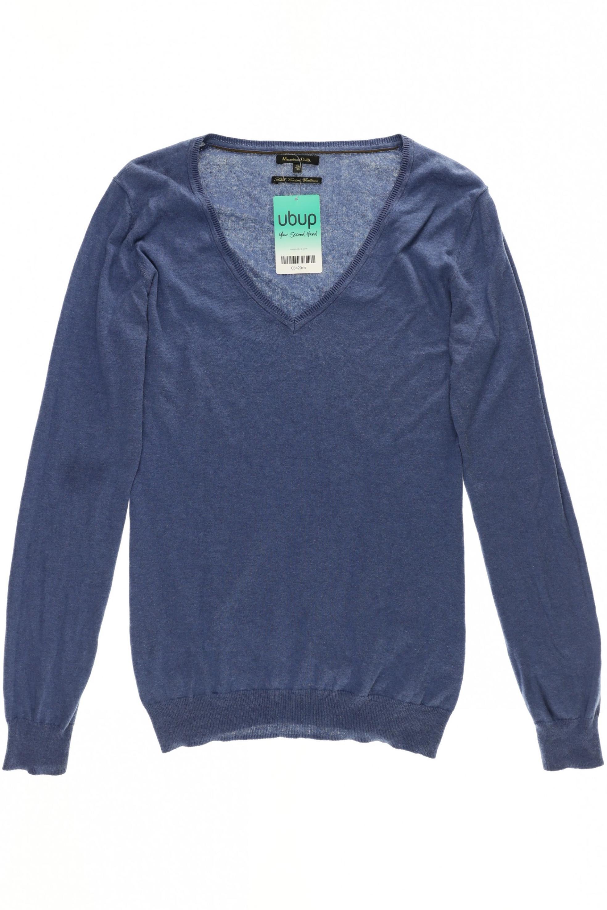 

Massimo Dutti Damen Pullover, blau, Gr.