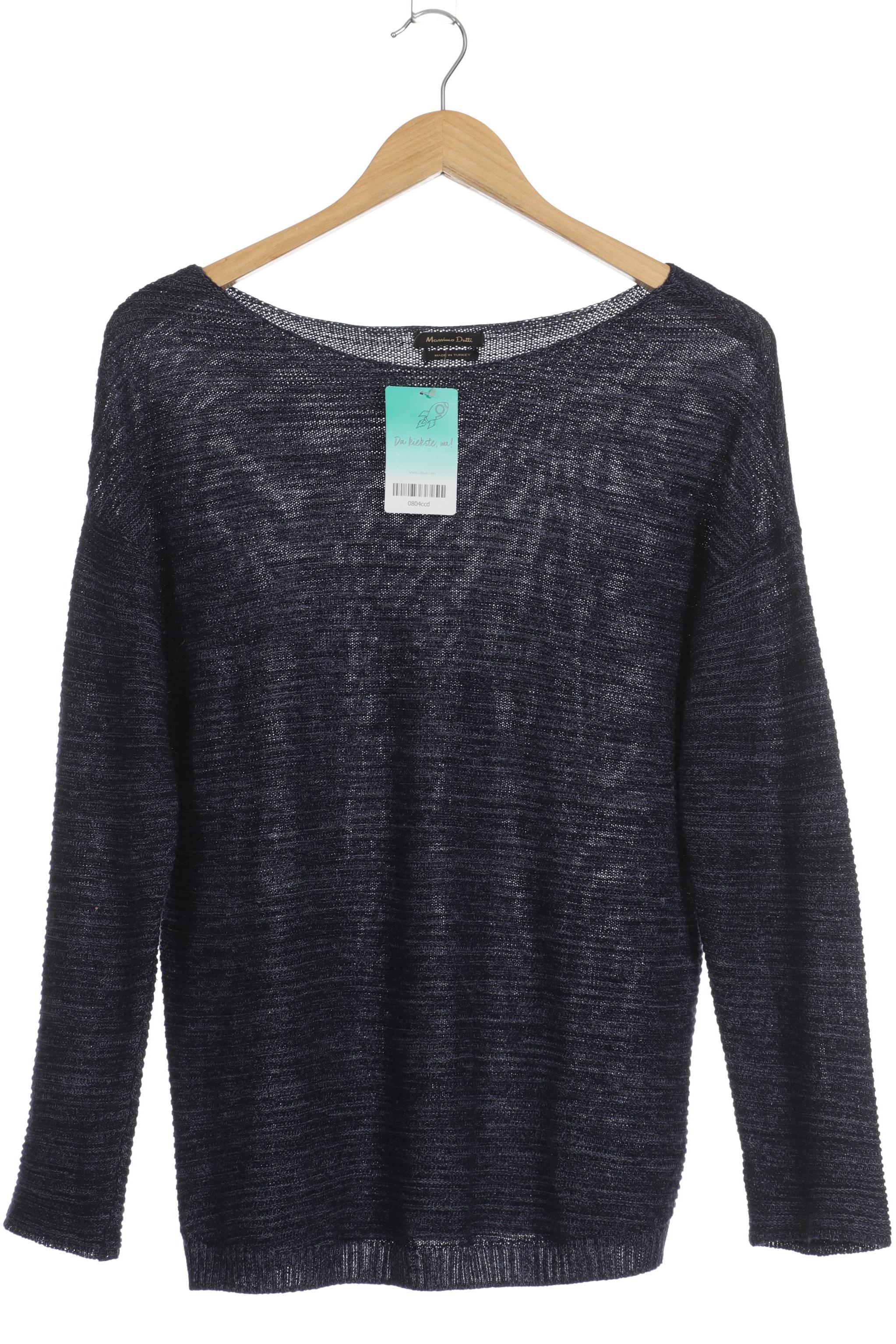 

Massimo Dutti Damen Pullover, blau, Gr.
