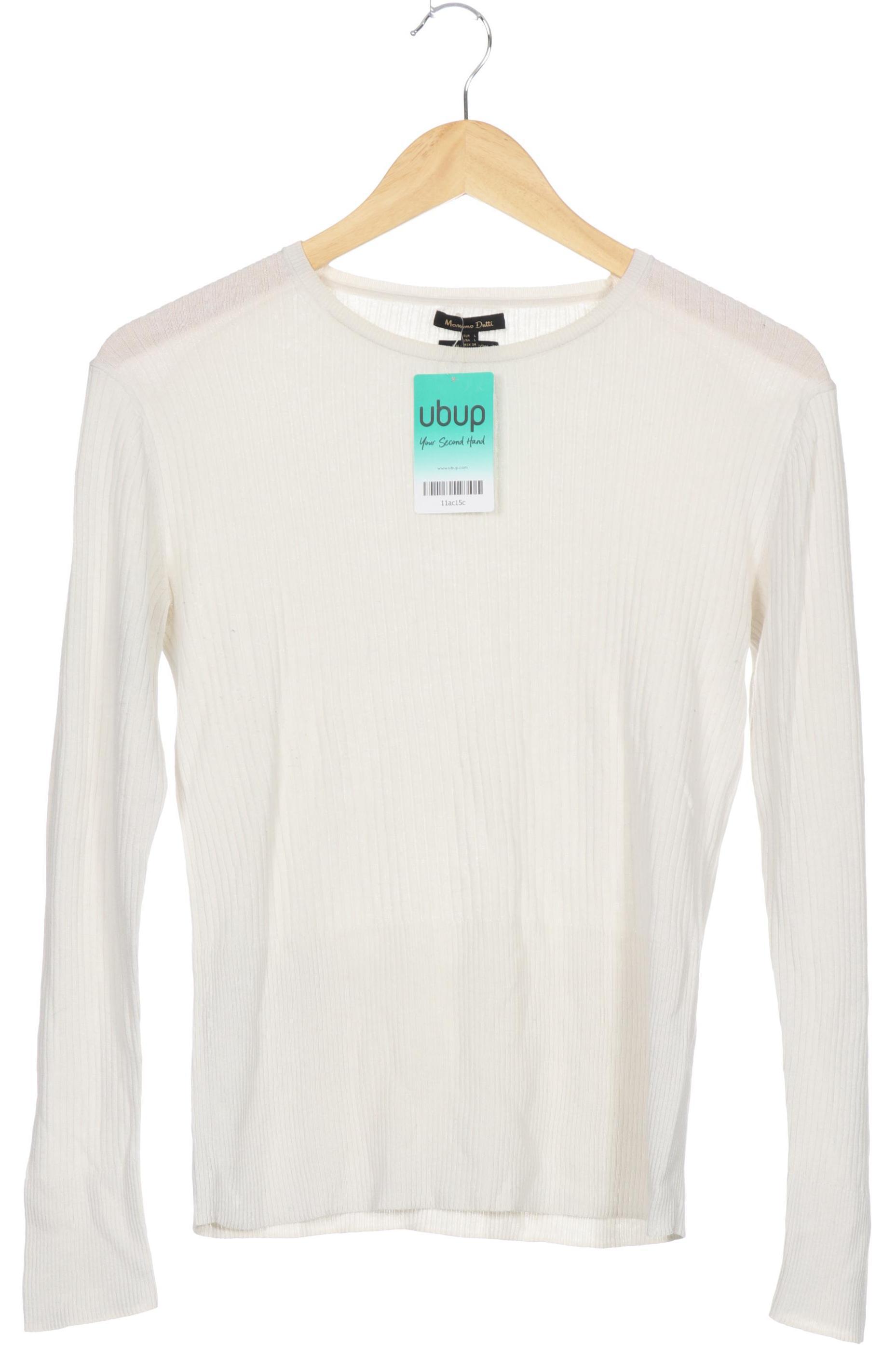 

Massimo Dutti Damen Pullover, weiß, Gr.
