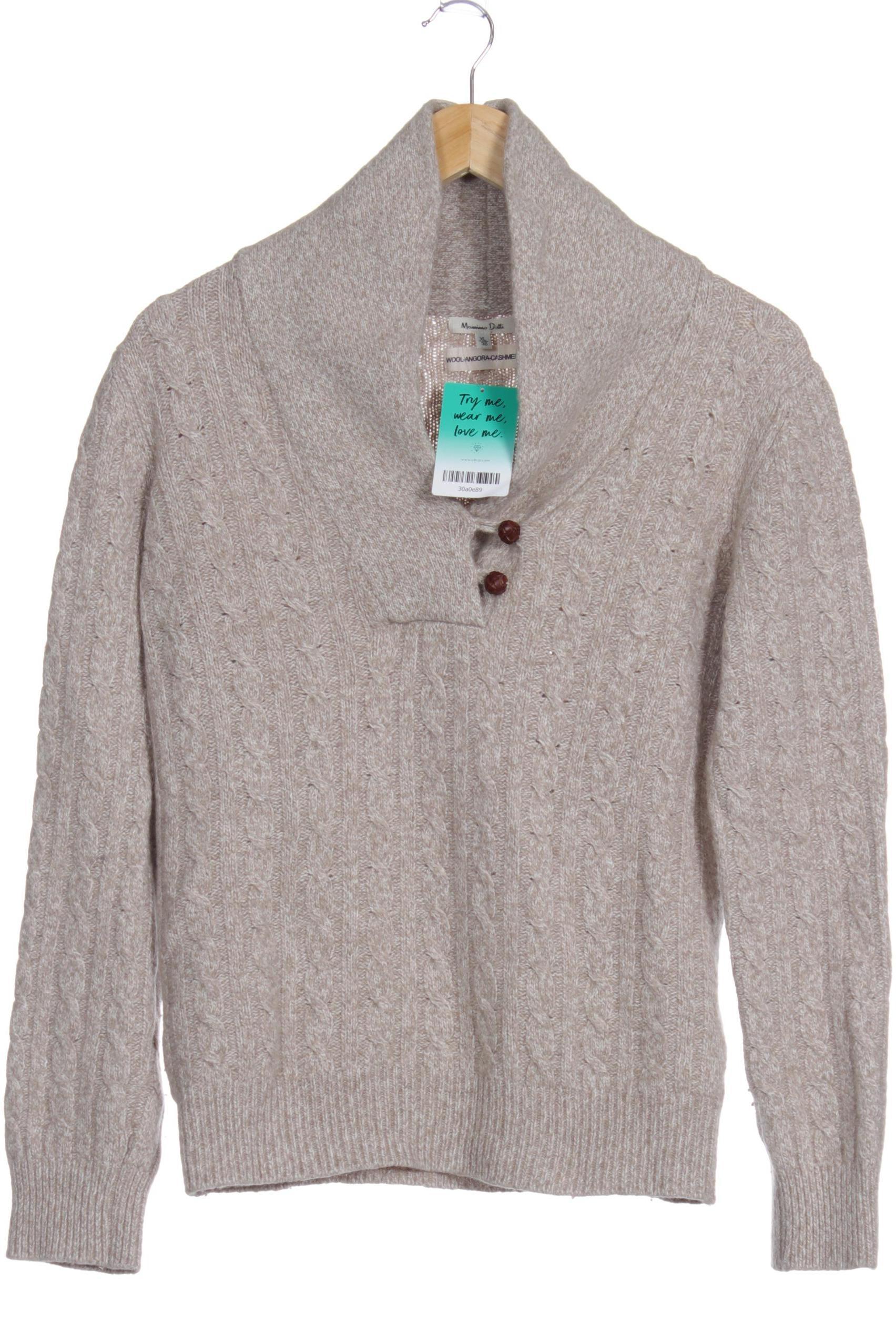 

Massimo Dutti Damen Pullover, beige, Gr.