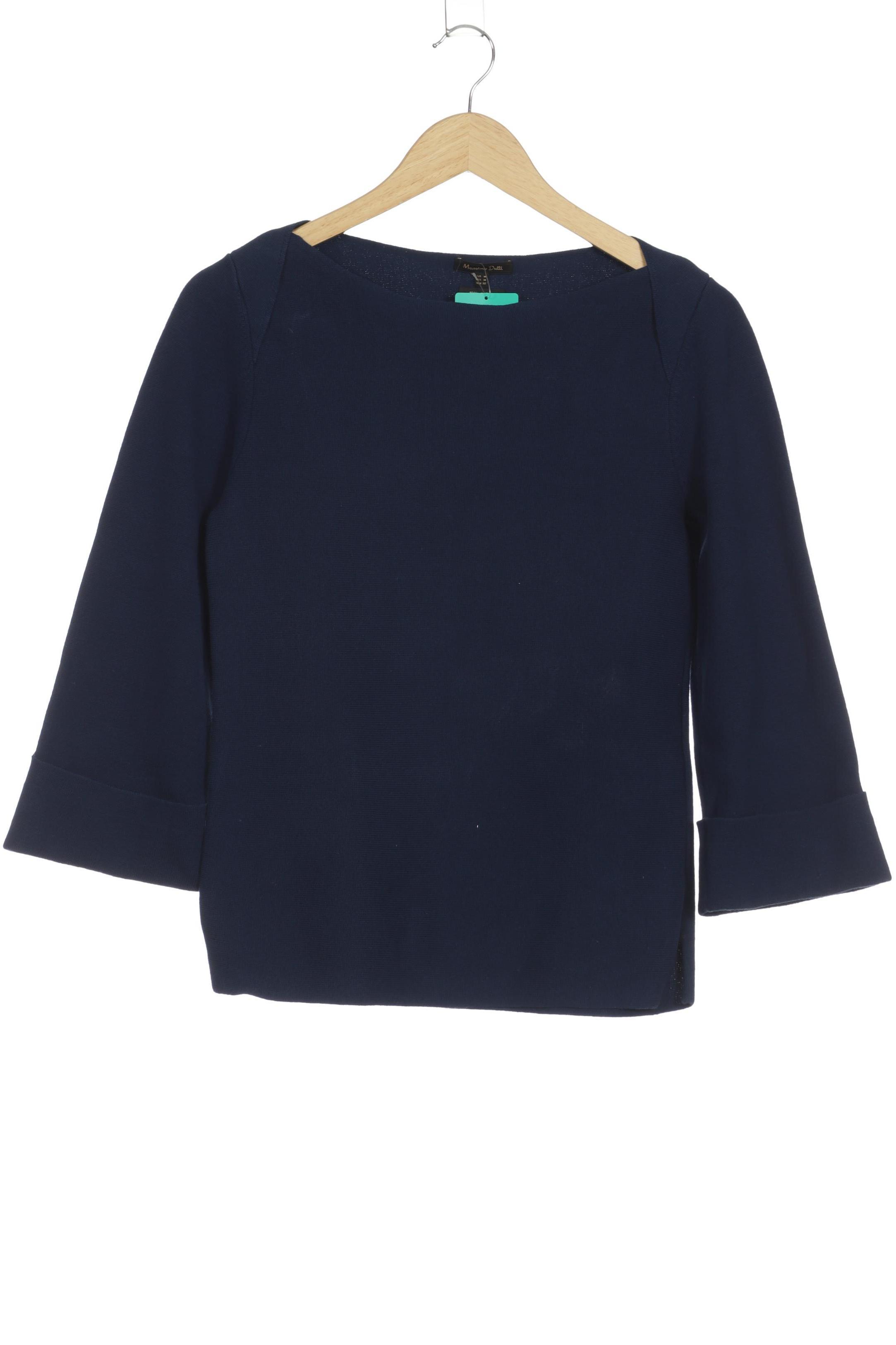 

Massimo Dutti Damen Pullover, blau, Gr.