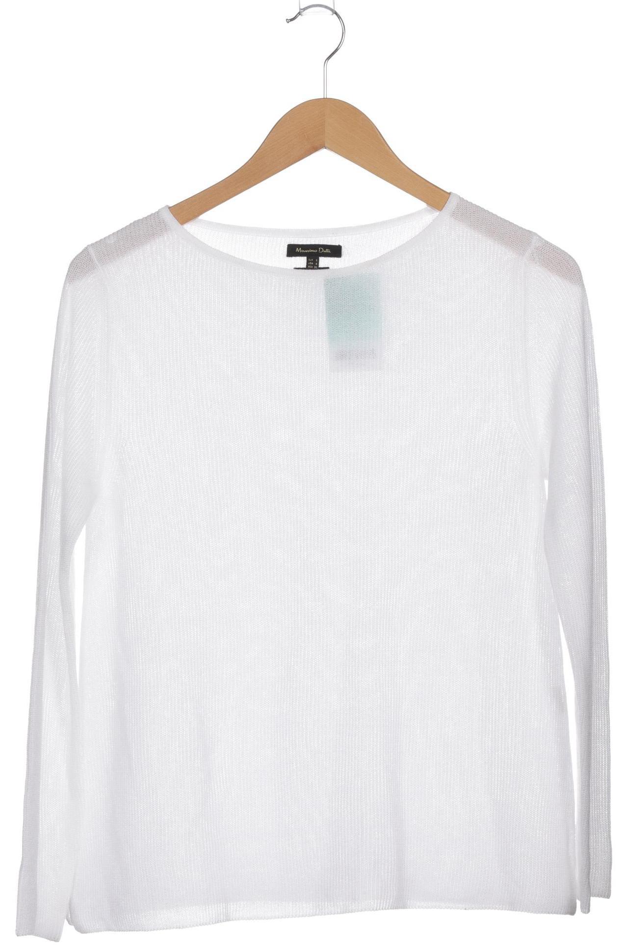 

Massimo Dutti Damen Pullover, weiß, Gr.