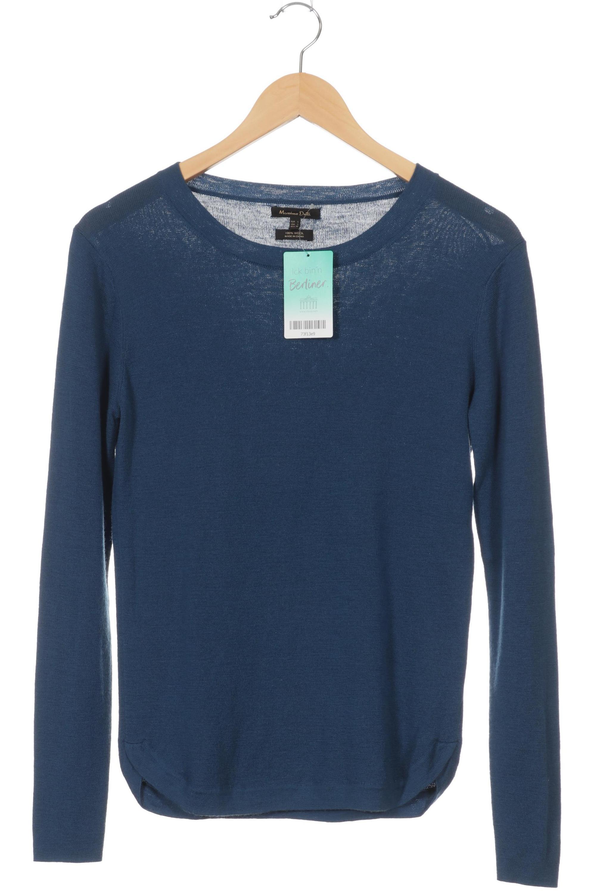 

Massimo Dutti Damen Pullover, blau, Gr.