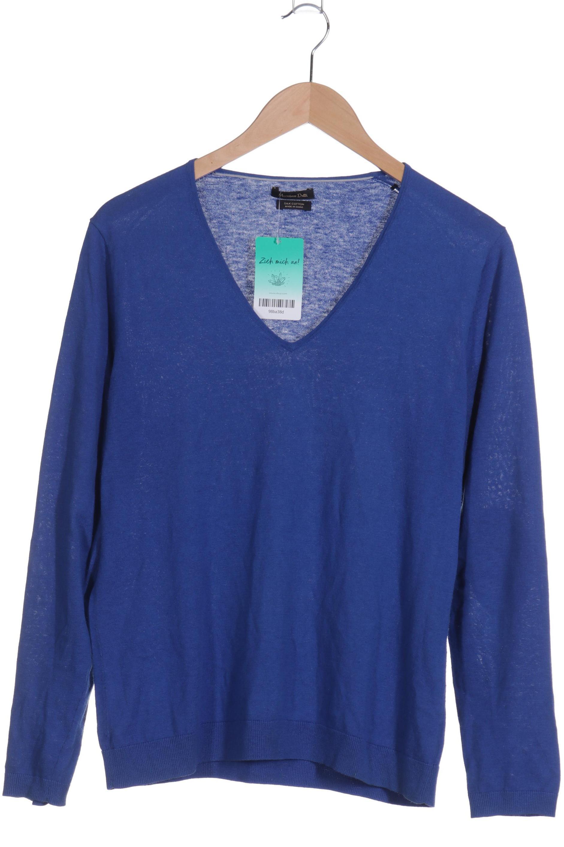

Massimo Dutti Damen Pullover, blau, Gr.