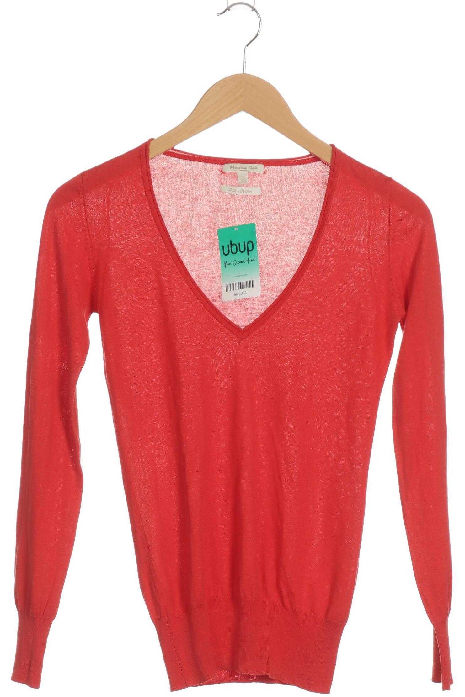 

Massimo Dutti Damen Pullover, rot, Gr.