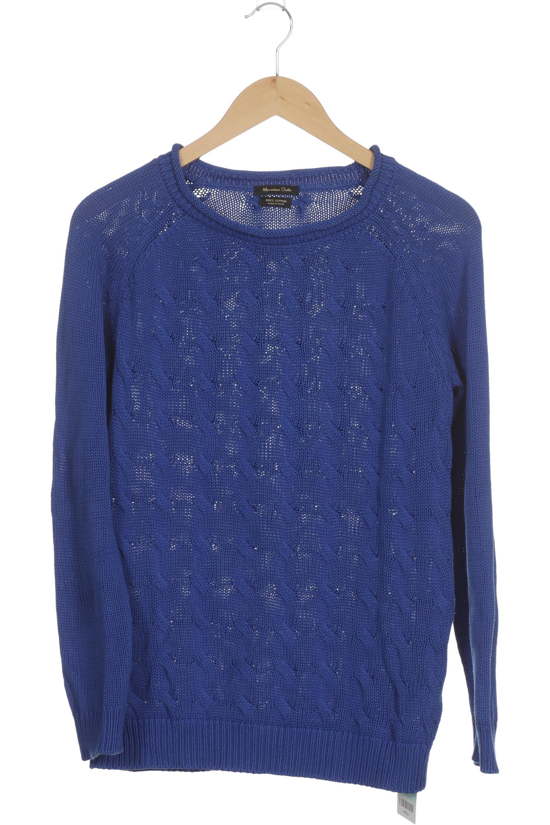 

Massimo Dutti Damen Pullover, blau, Gr.