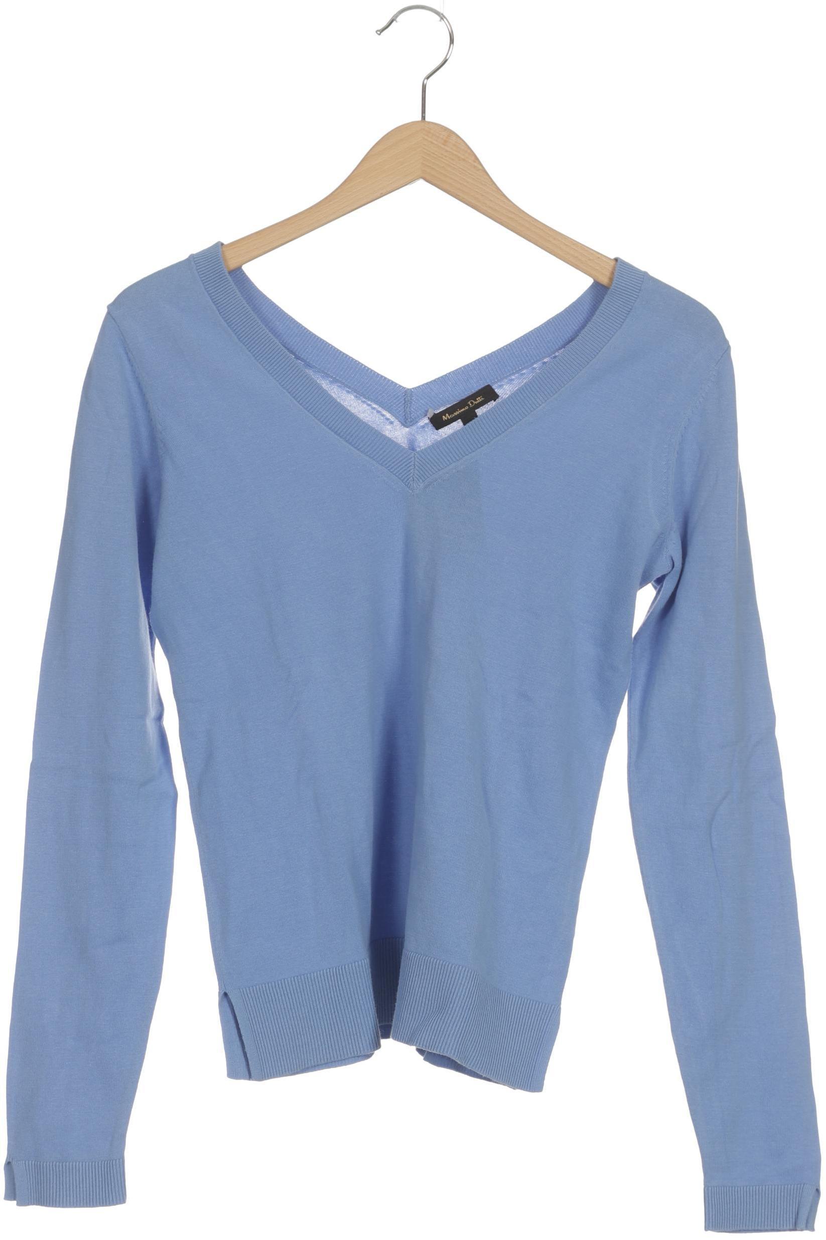 

Massimo Dutti Damen Pullover, blau, Gr.