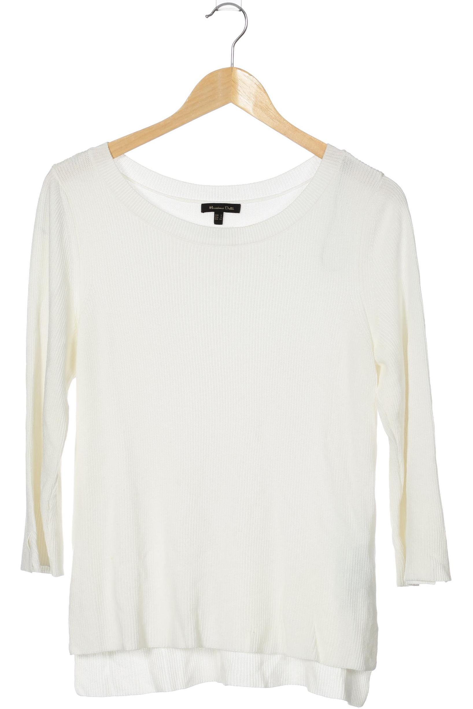 

Massimo Dutti Damen Pullover, weiß, Gr.