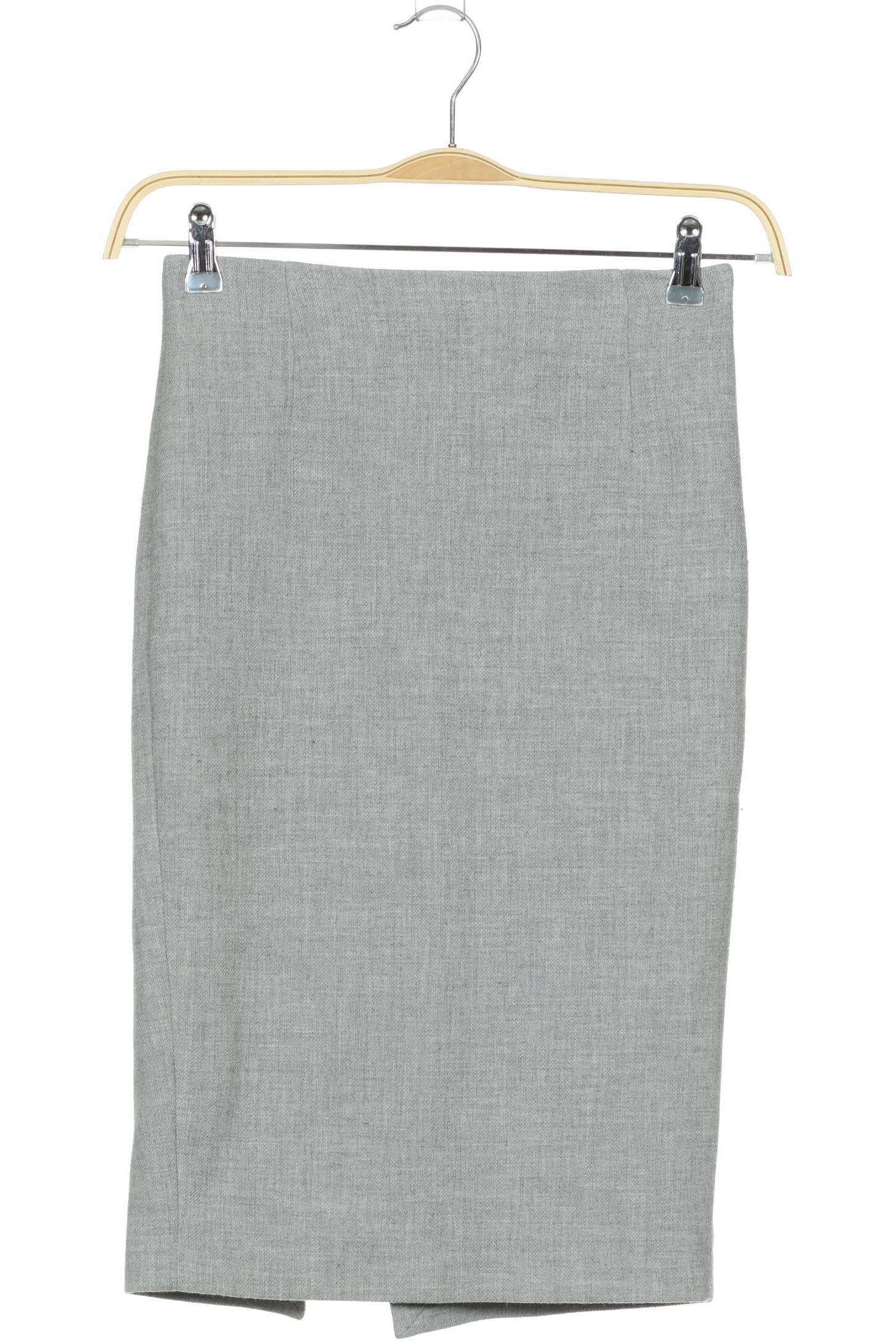 

Massimo Dutti Damen Rock, grau, Gr. 36