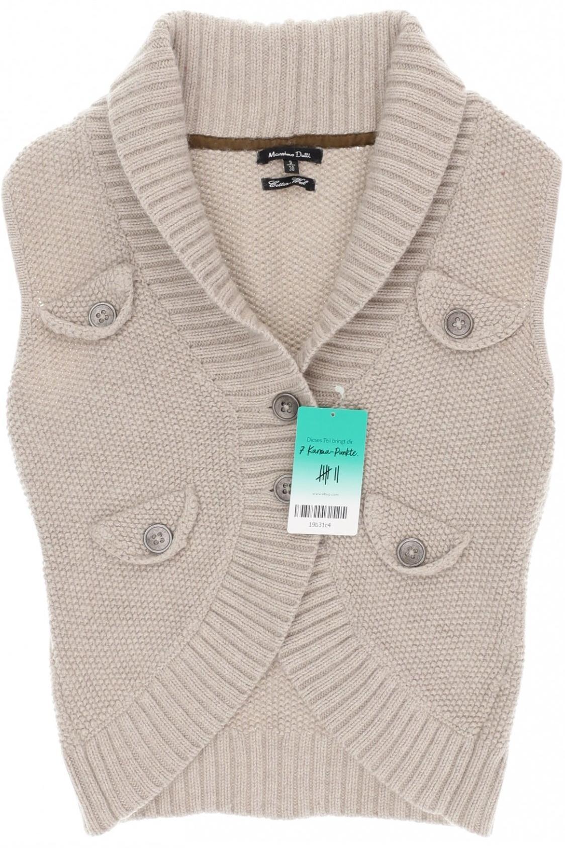 

Massimo Dutti Damen Strickjacke, beige, Gr.