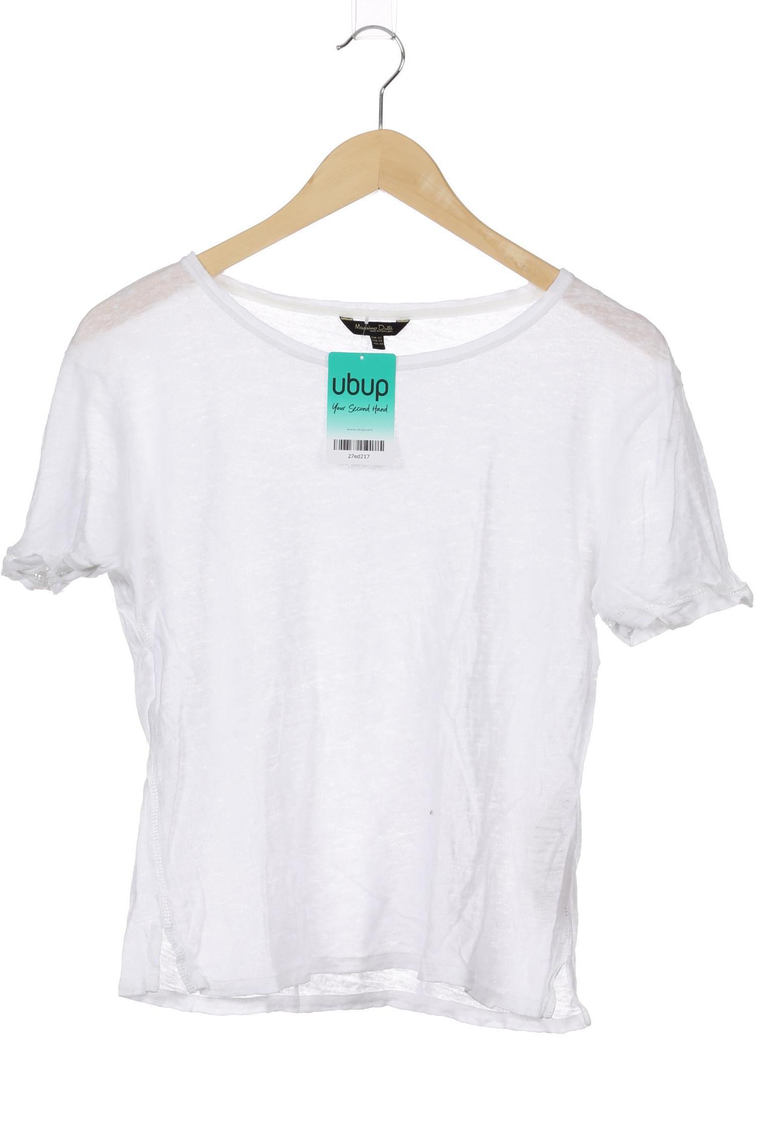 

Massimo Dutti Damen T-Shirt, weiß, Gr.
