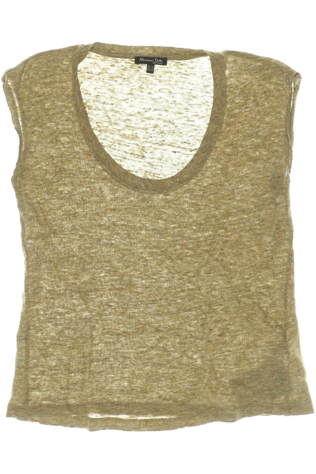 

Massimo Dutti Damen Top, beige, Gr.