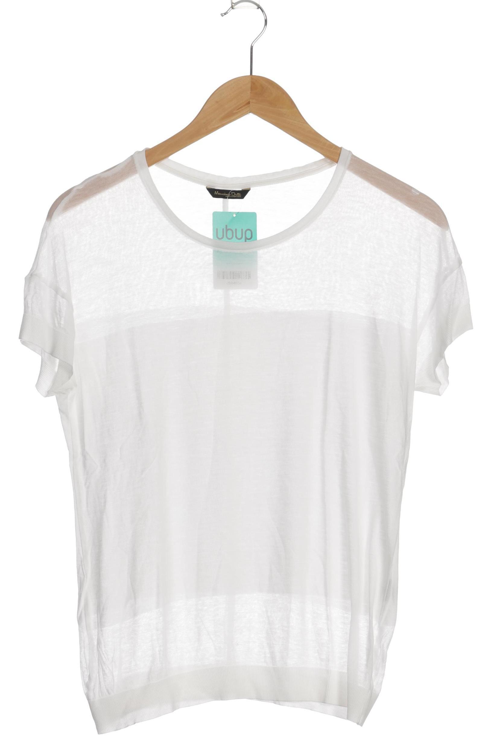 

Massimo Dutti Damen T-Shirt, weiß, Gr.