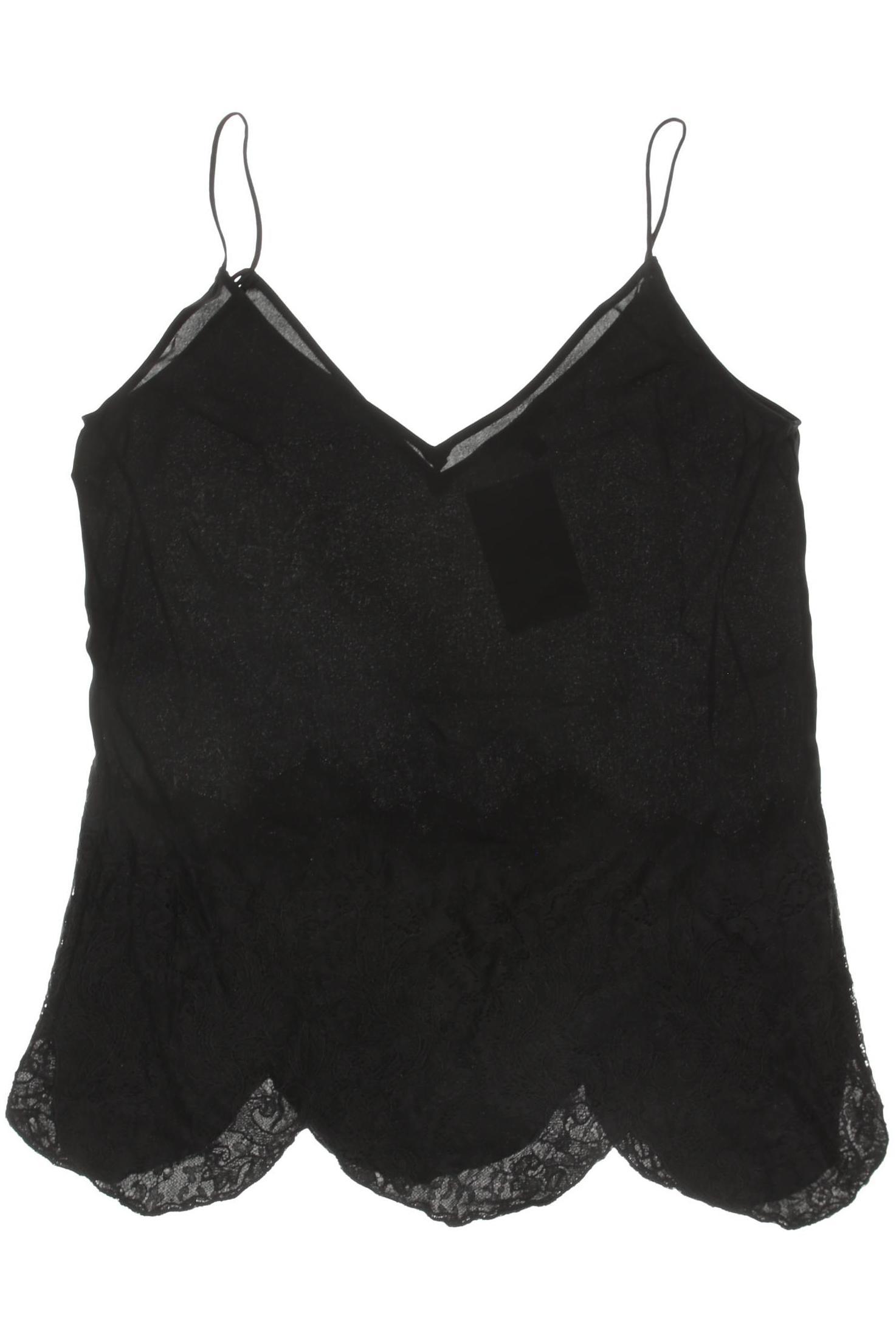 

Massimo Dutti Damen Top, schwarz, Gr. 36