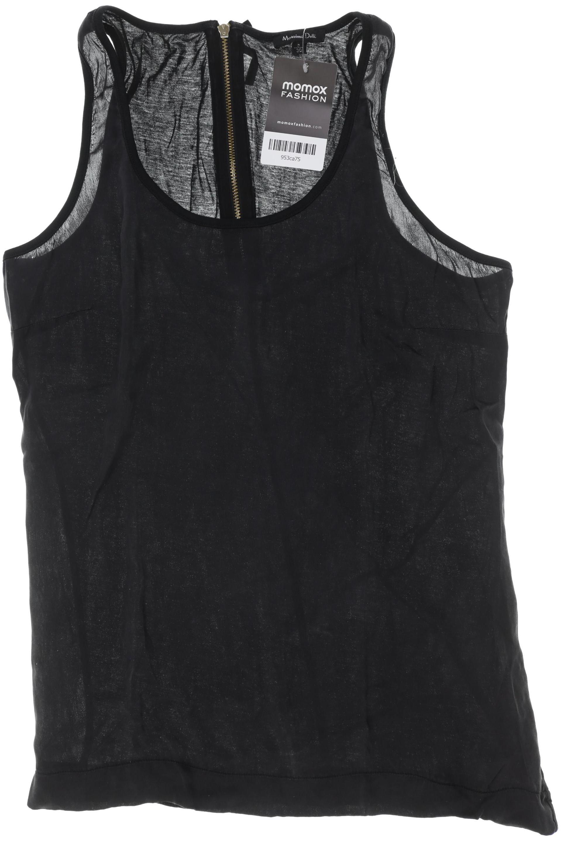 

Massimo Dutti Damen Top, schwarz, Gr.