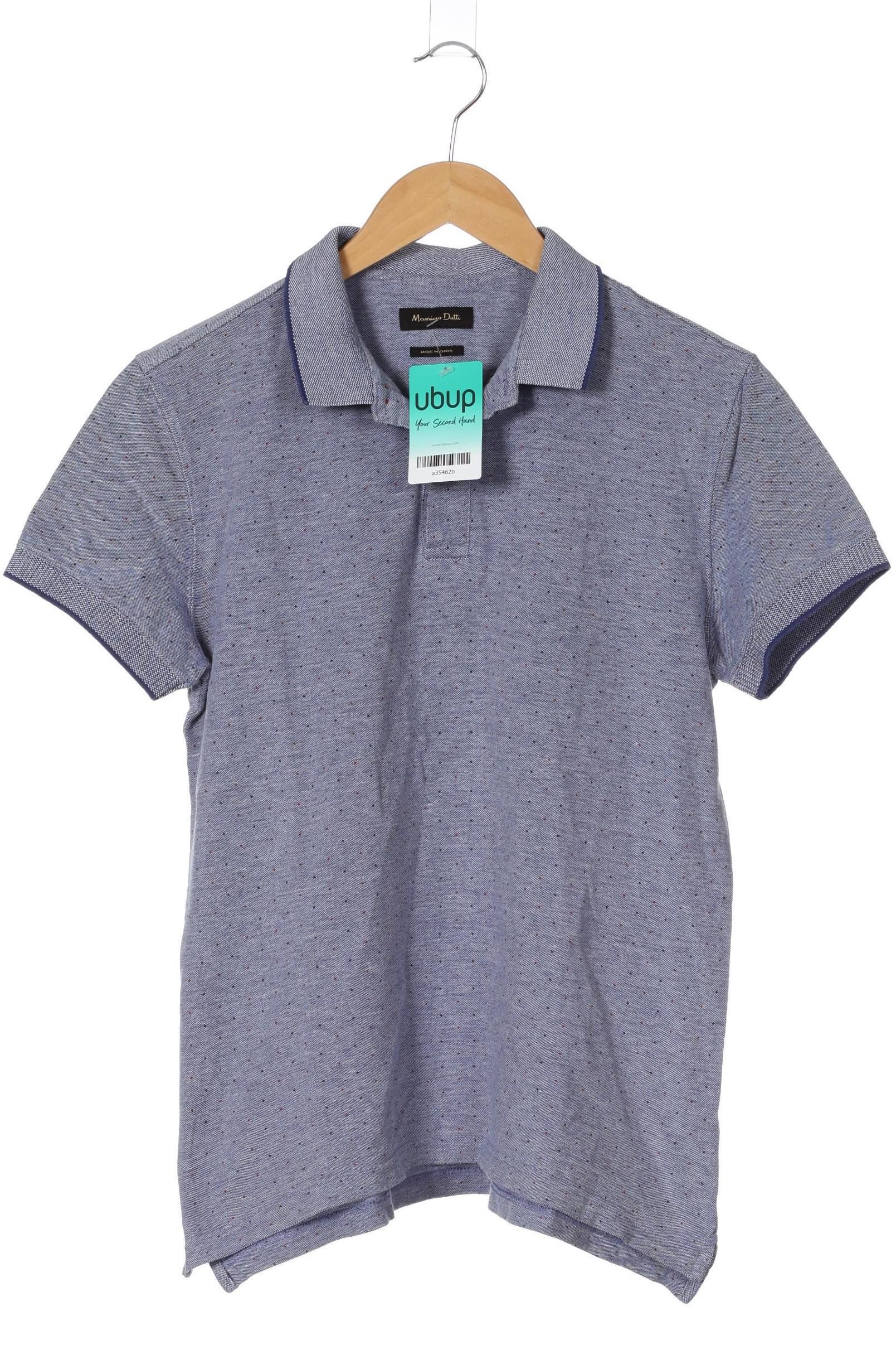 

Massimo Dutti Herren Poloshirt, blau, Gr.