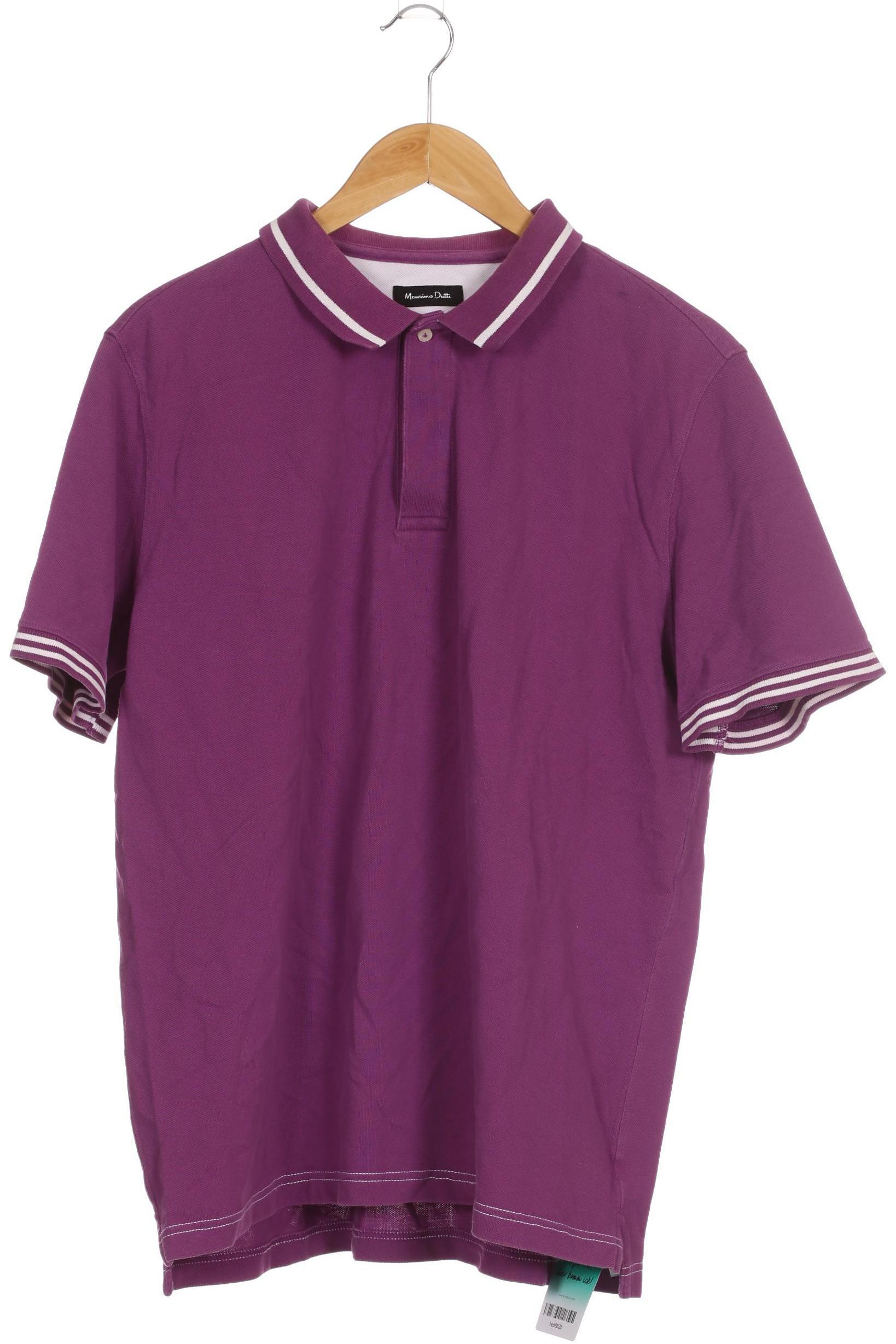 

Massimo Dutti Herren Poloshirt, lila, Gr.