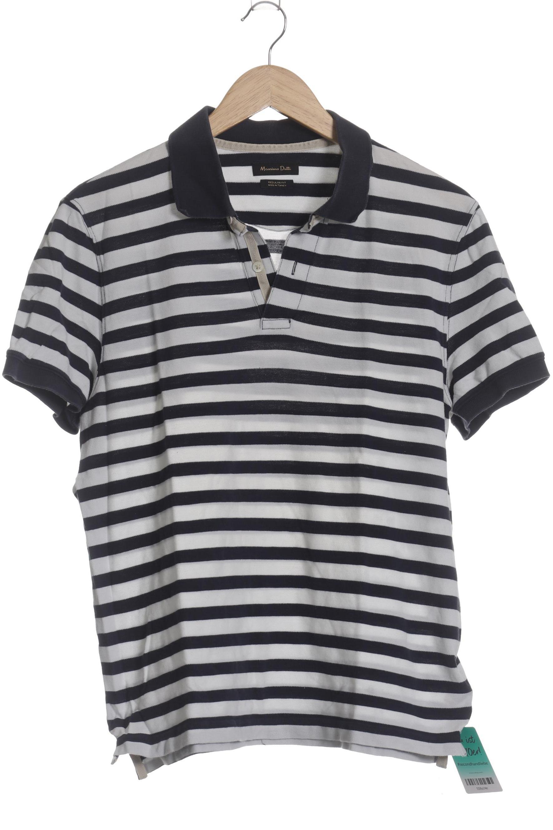 

Massimo Dutti Herren Poloshirt, blau, Gr.