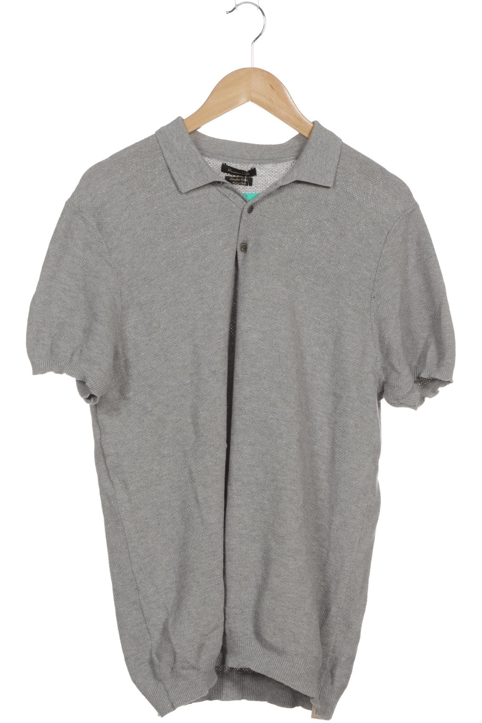 

Massimo Dutti Herren Poloshirt, grau, Gr.