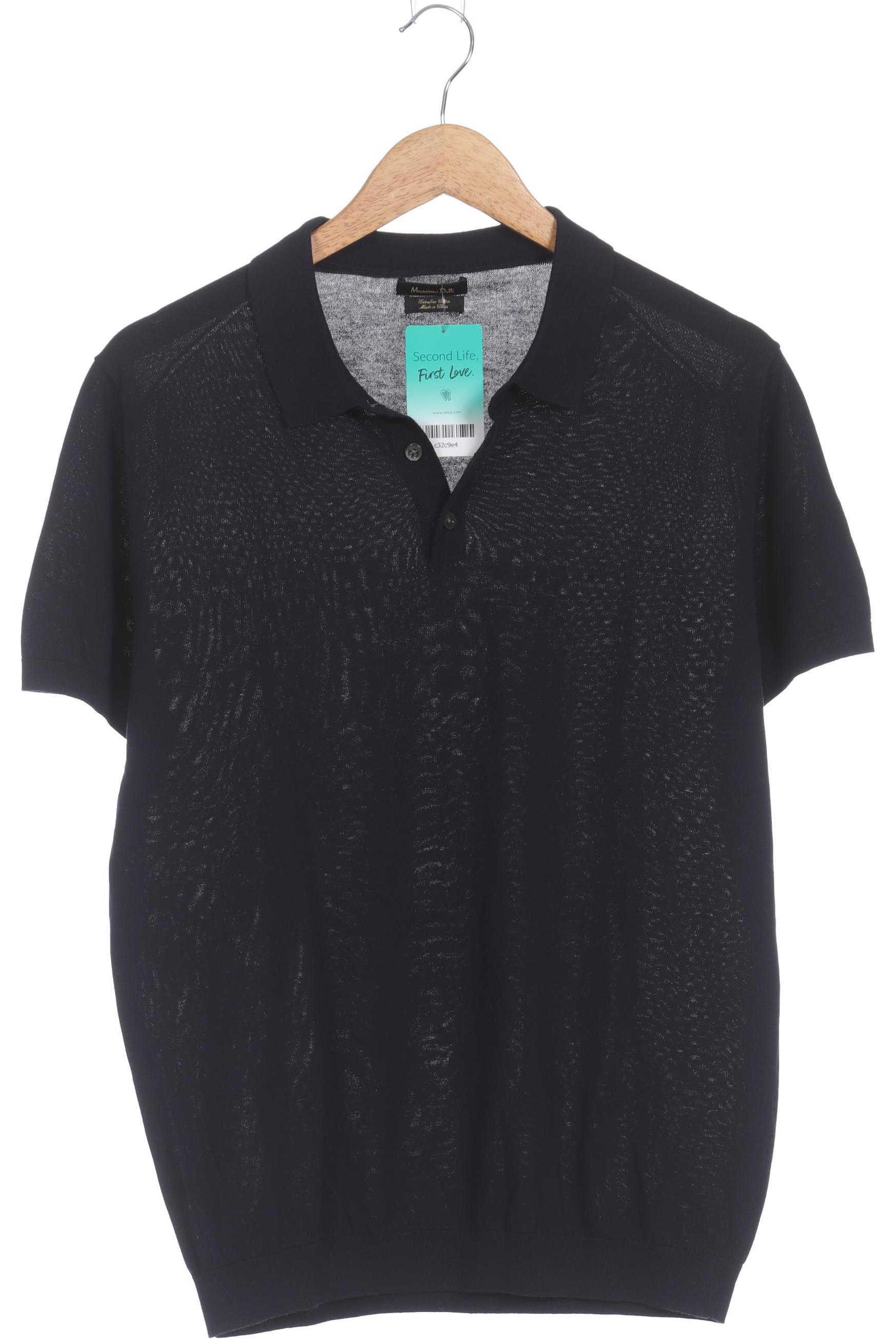

Massimo Dutti Herren Poloshirt, blau, Gr.