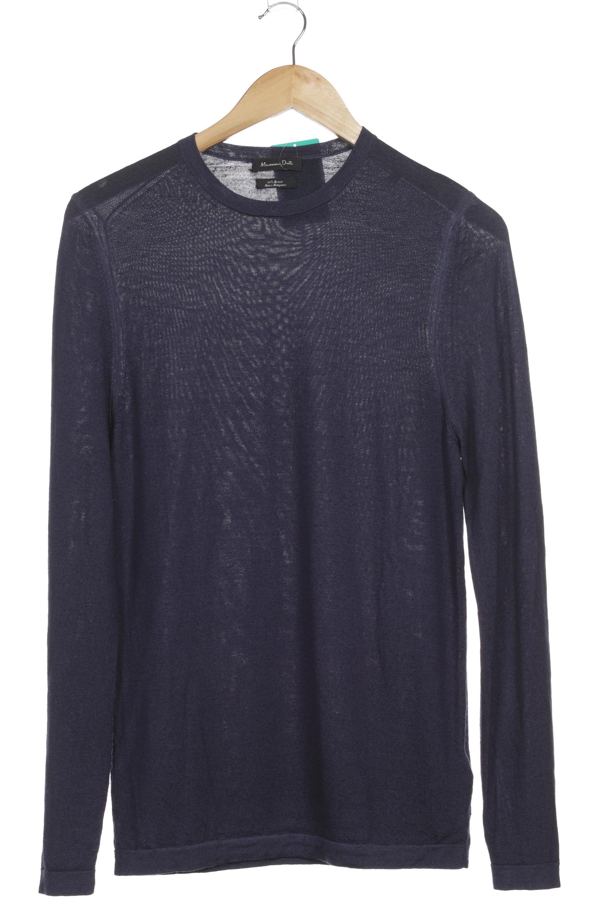 

Massimo Dutti Herren Pullover, blau, Gr.